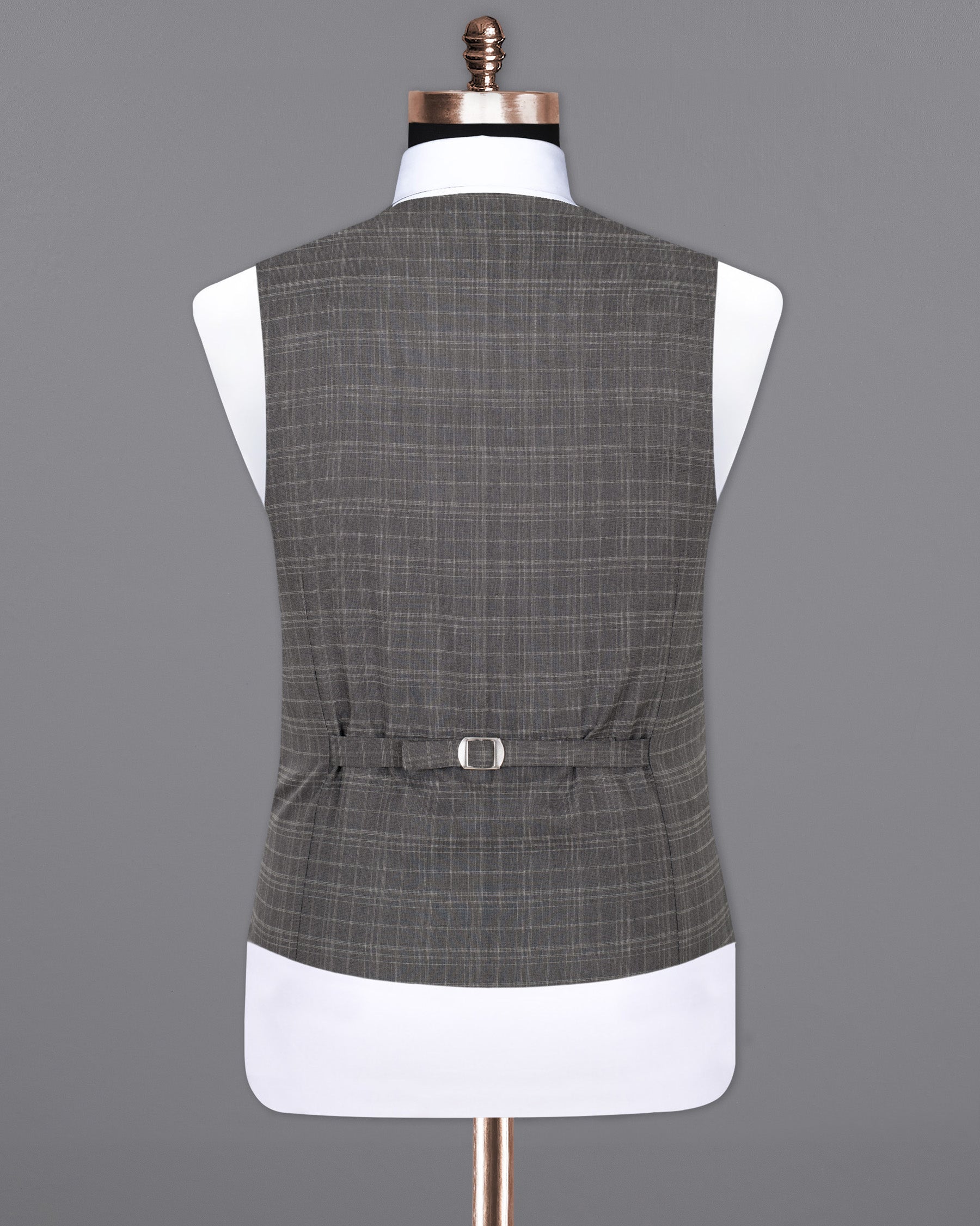 Storm Dust Gray   Wool Rich Waistcoat