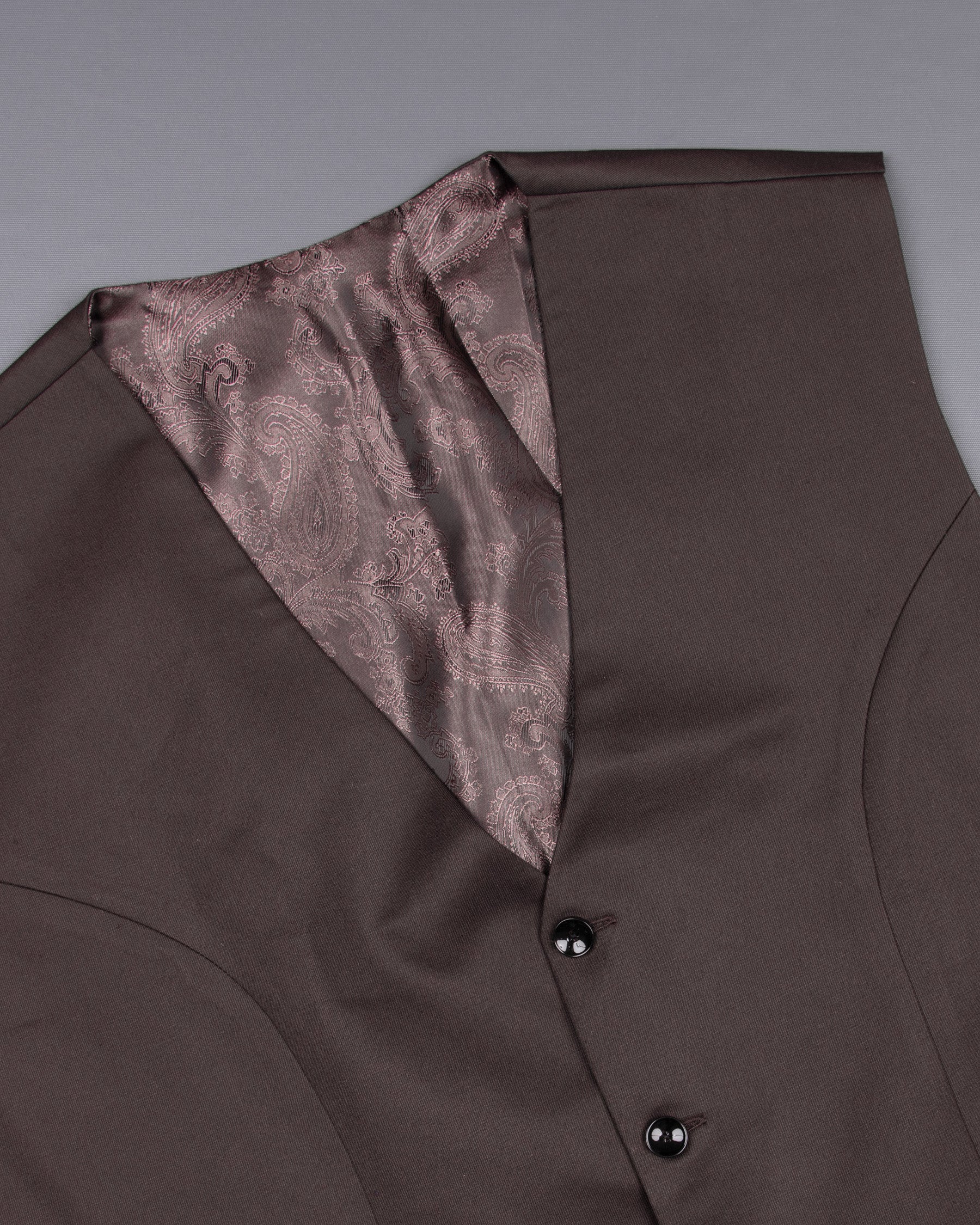 Matterhorn Brown Wool Rich  Waistcoat