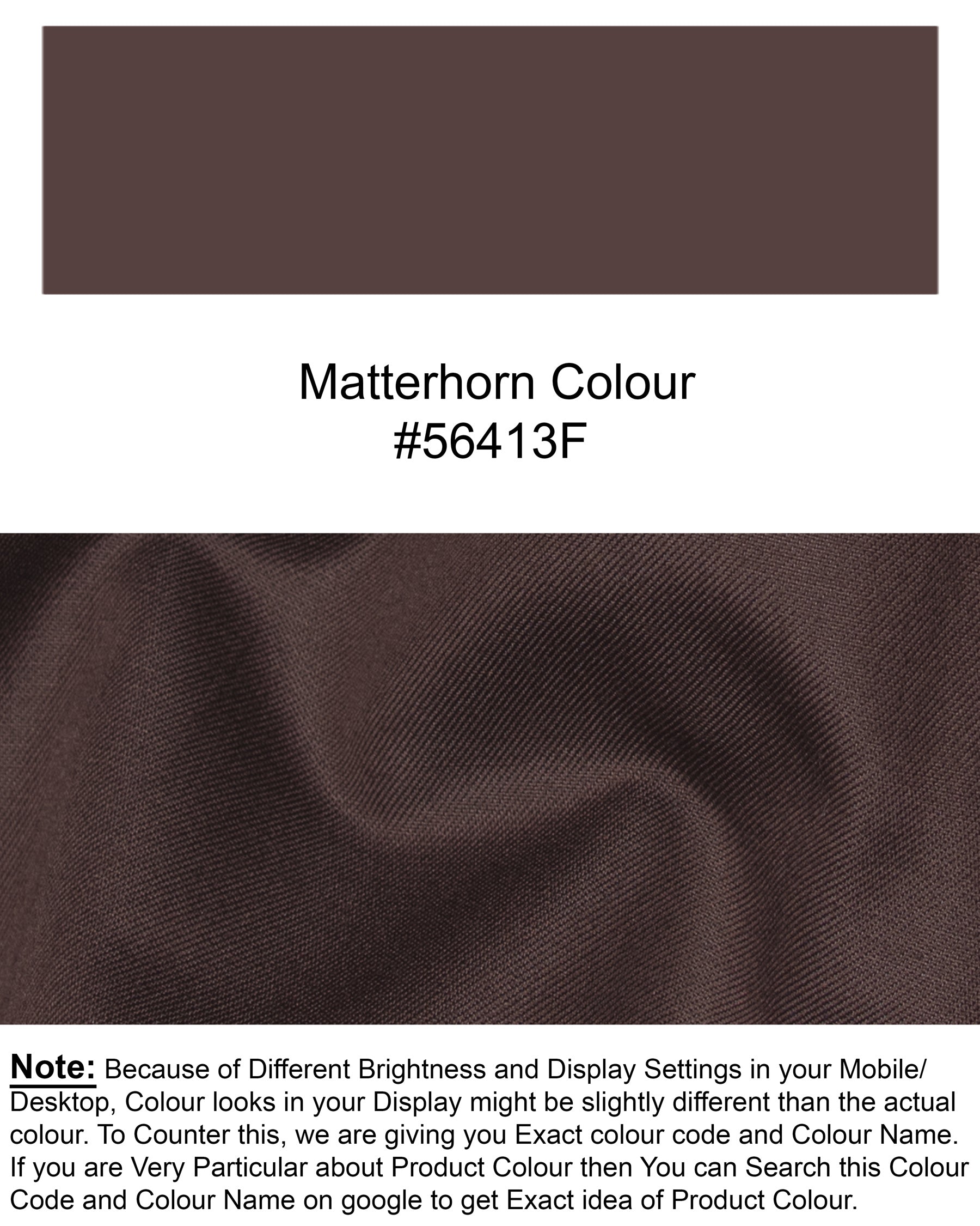 Matterhorn Brown Wool Rich  Waistcoat