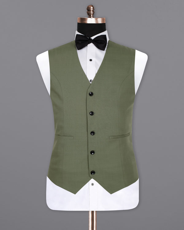 Finch Green Wool Rich  Waistcoat