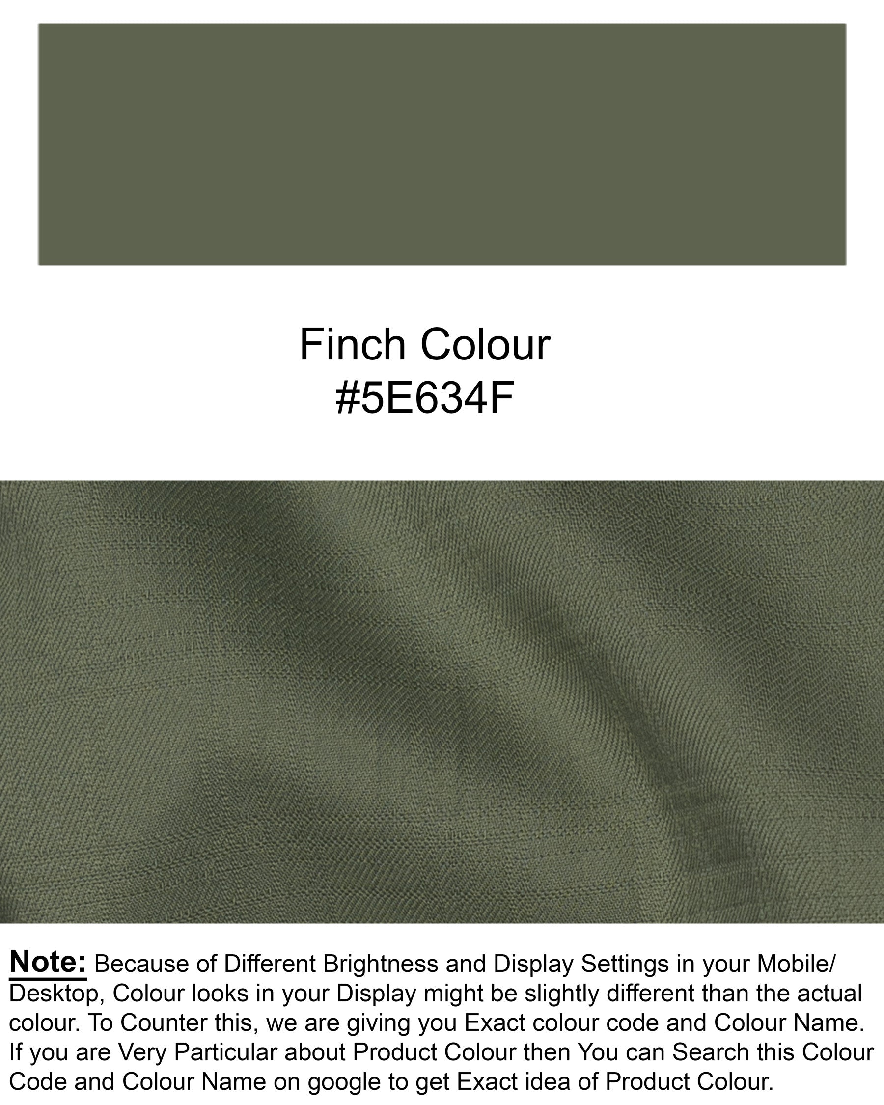 Finch Green Wool Rich  Waistcoat