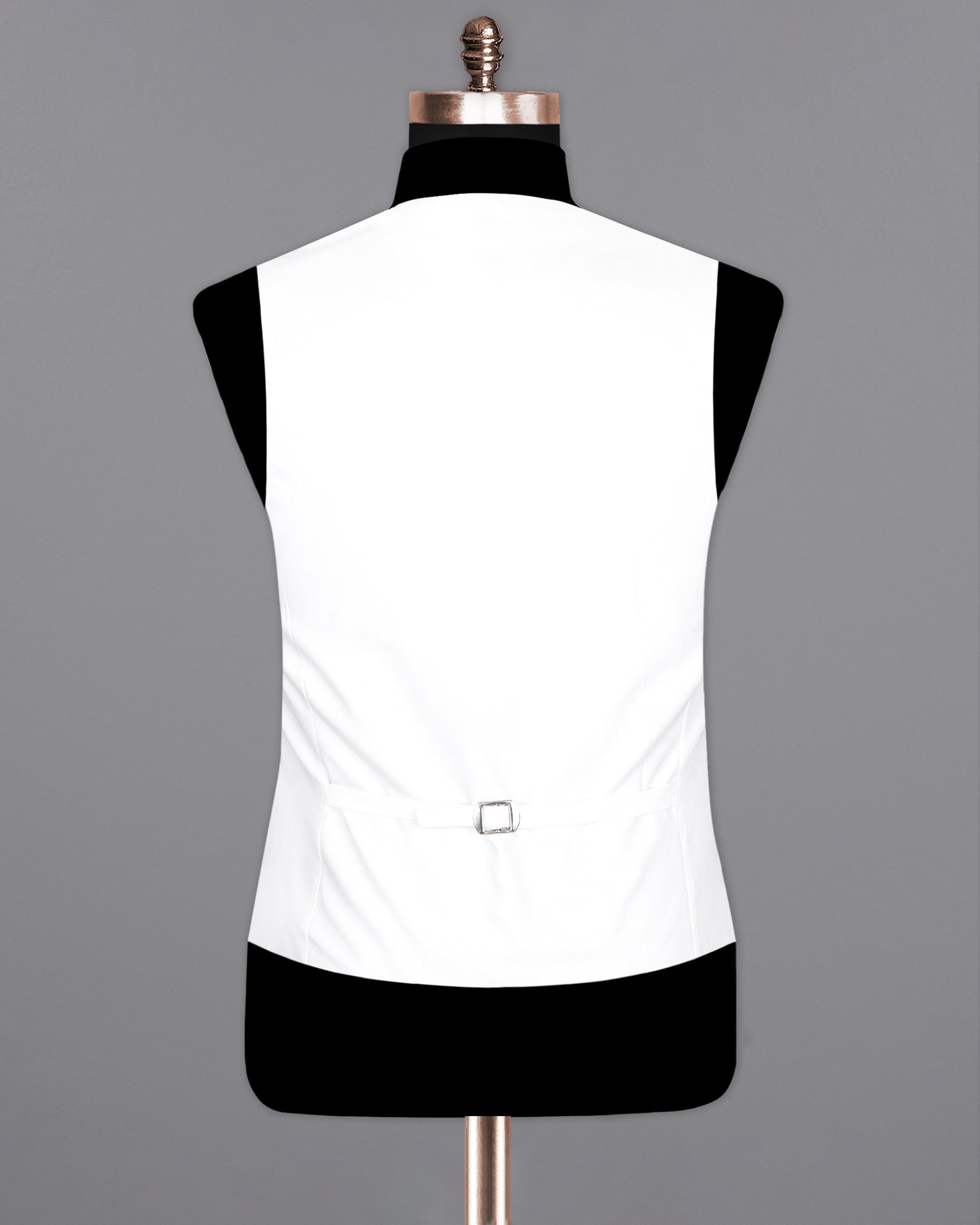 Bright White Premium Cotton Waistcoat