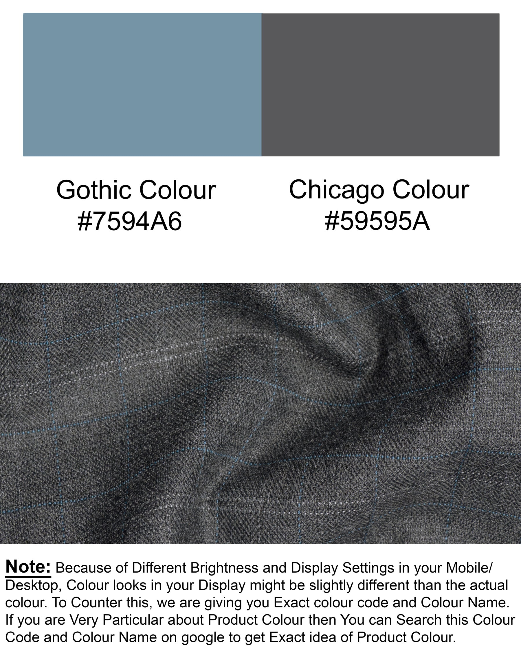 Chicago Grey Subtle Plaid Wool Rich Waistcoat V1390-36, V1390-38, V1390-40, V1390-42, V1390-44, V1390-46, V1390-48, V1390-50, V1390-52, V1390-54, V1390-56, V1390-58, V1390-60