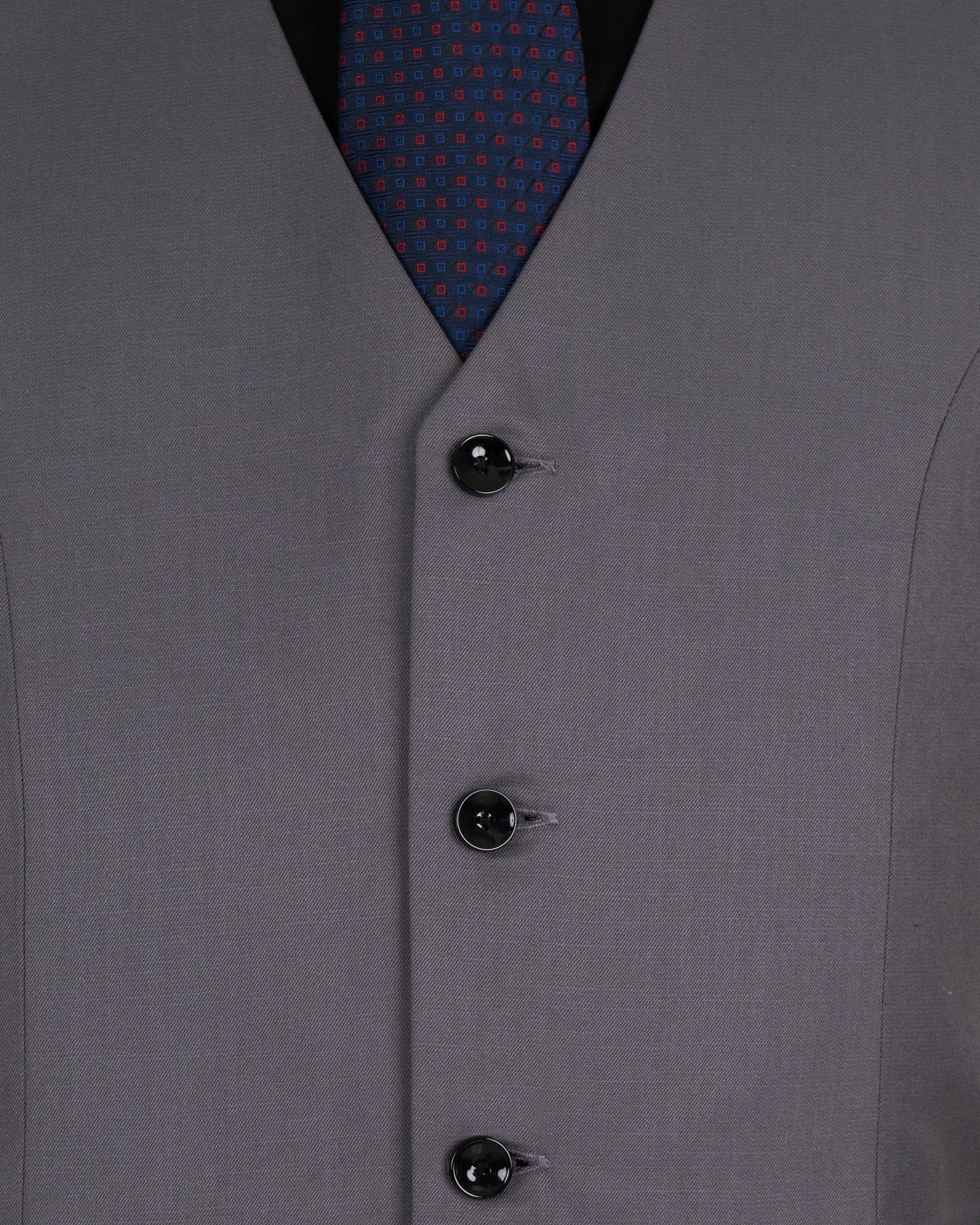 Dolphin Grey Wool Rich Waistcoat V1399-36, V1399-38, V1399-40, V1399-42, V1399-44, V1399-46, V1399-48, V1399-50, V1399-52, V1399-54, V1399-56, V1399-58, V1399-60