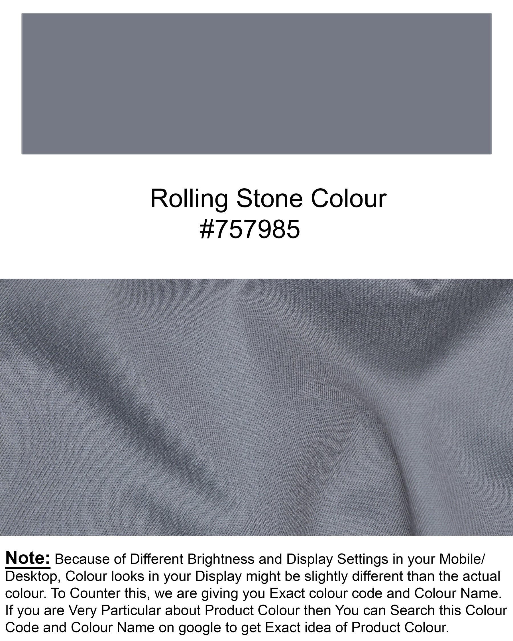 Rolling Stone Grey Wool Rich Waistcoat V1402-36, V1402-38, V1402-40, V1402-42, V1402-44, V1402-46, V1402-48, V1402-50, V1402-52, V1402-54, V1402-56, V1402-58, V1402-60