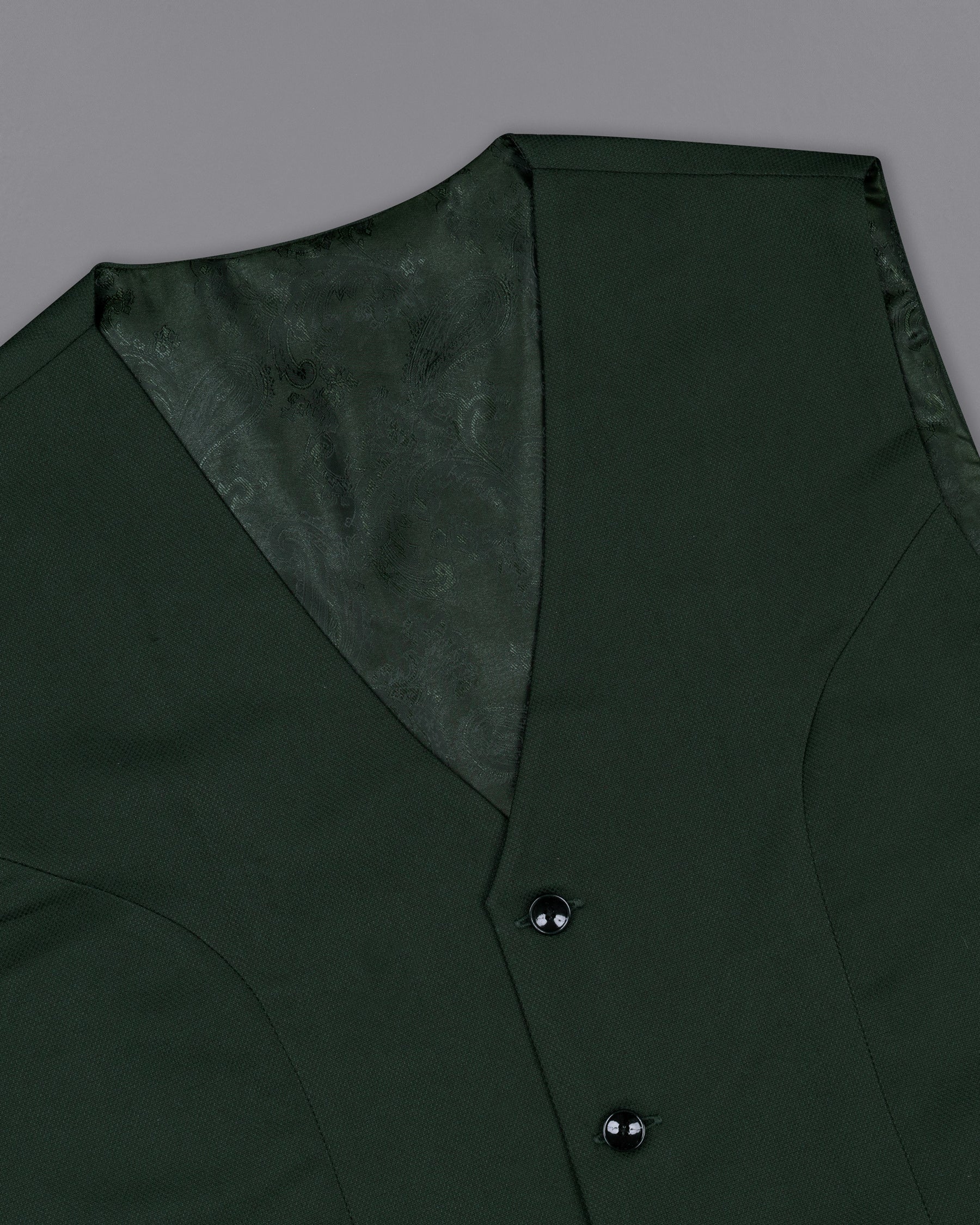 Celtic Green Textured Wool Rich Waistcoat V1404-36, V1404-38, V1404-40, V1404-42, V1404-44, V1404-46, V1404-48, V1404-50, V1404-52, V1404-54, V1404-56, V1404-58, V1404-60