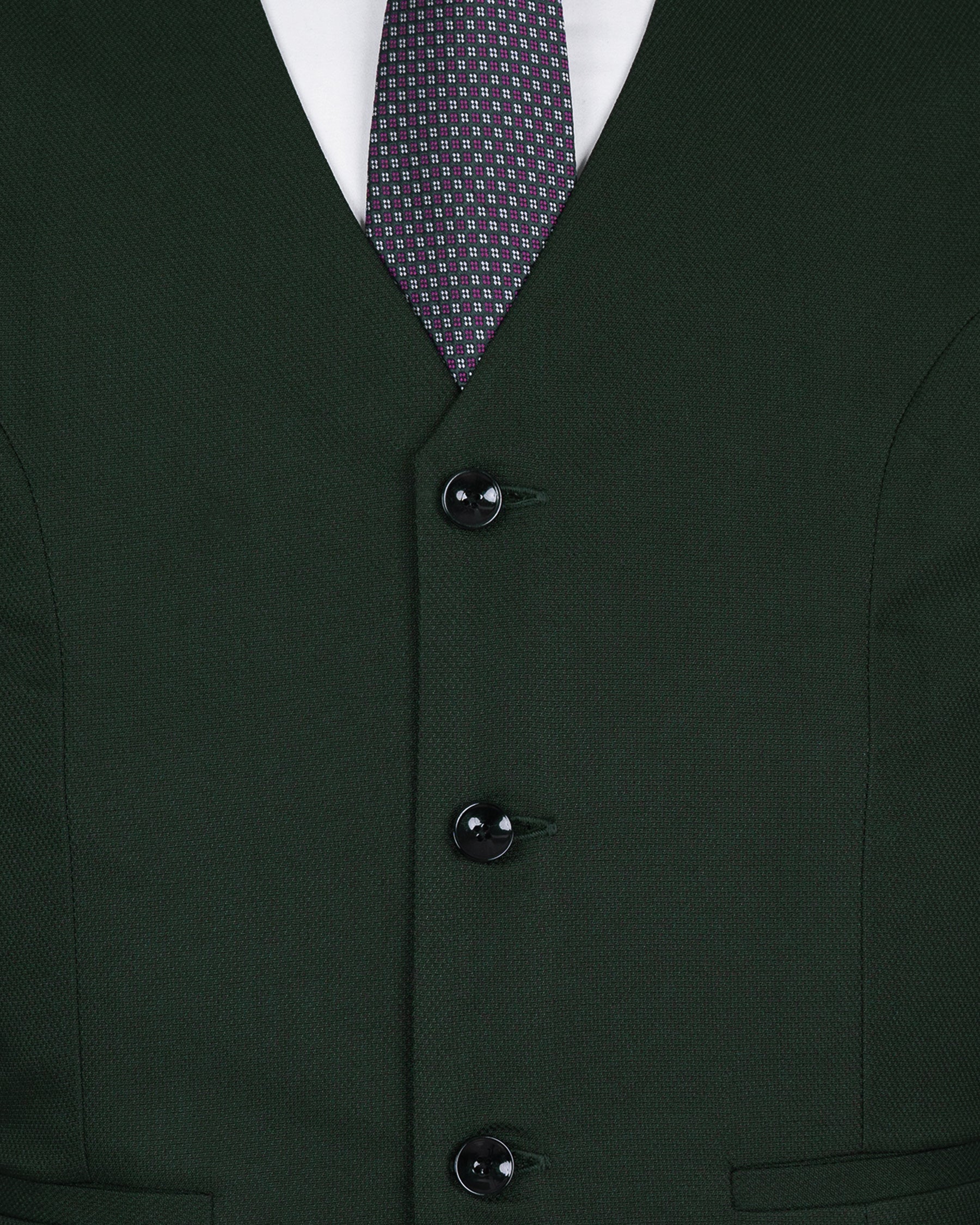 Celtic Green Textured Wool Rich Waistcoat V1404-36, V1404-38, V1404-40, V1404-42, V1404-44, V1404-46, V1404-48, V1404-50, V1404-52, V1404-54, V1404-56, V1404-58, V1404-60