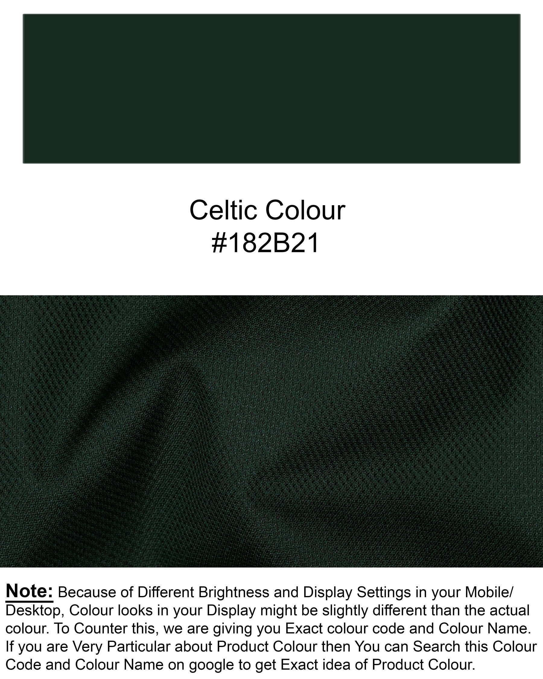 Celtic Green Textured Wool Rich Waistcoat V1404-36, V1404-38, V1404-40, V1404-42, V1404-44, V1404-46, V1404-48, V1404-50, V1404-52, V1404-54, V1404-56, V1404-58, V1404-60