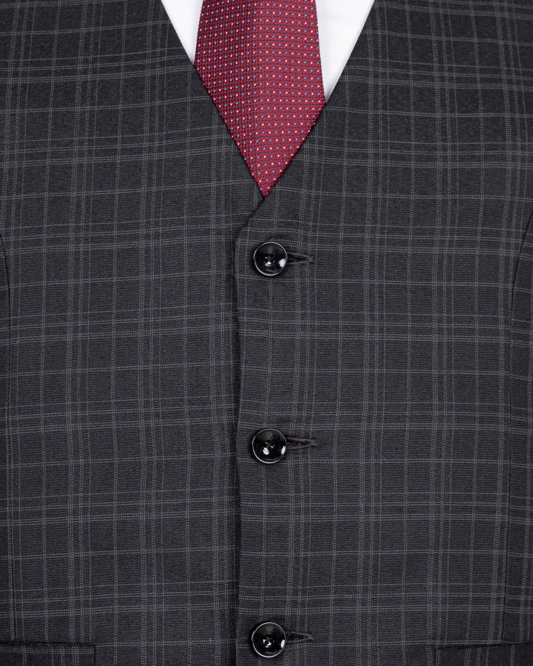 Star Dust and Shark Grey Plaid Wool rich Waistcoat V1408-36, V1408-38, V1408-40, V1408-42, V1408-44, V1408-46, V1408-48, V1408-50, V1408-52, V1408-54, V1408-56, V1408-58, V1408-60