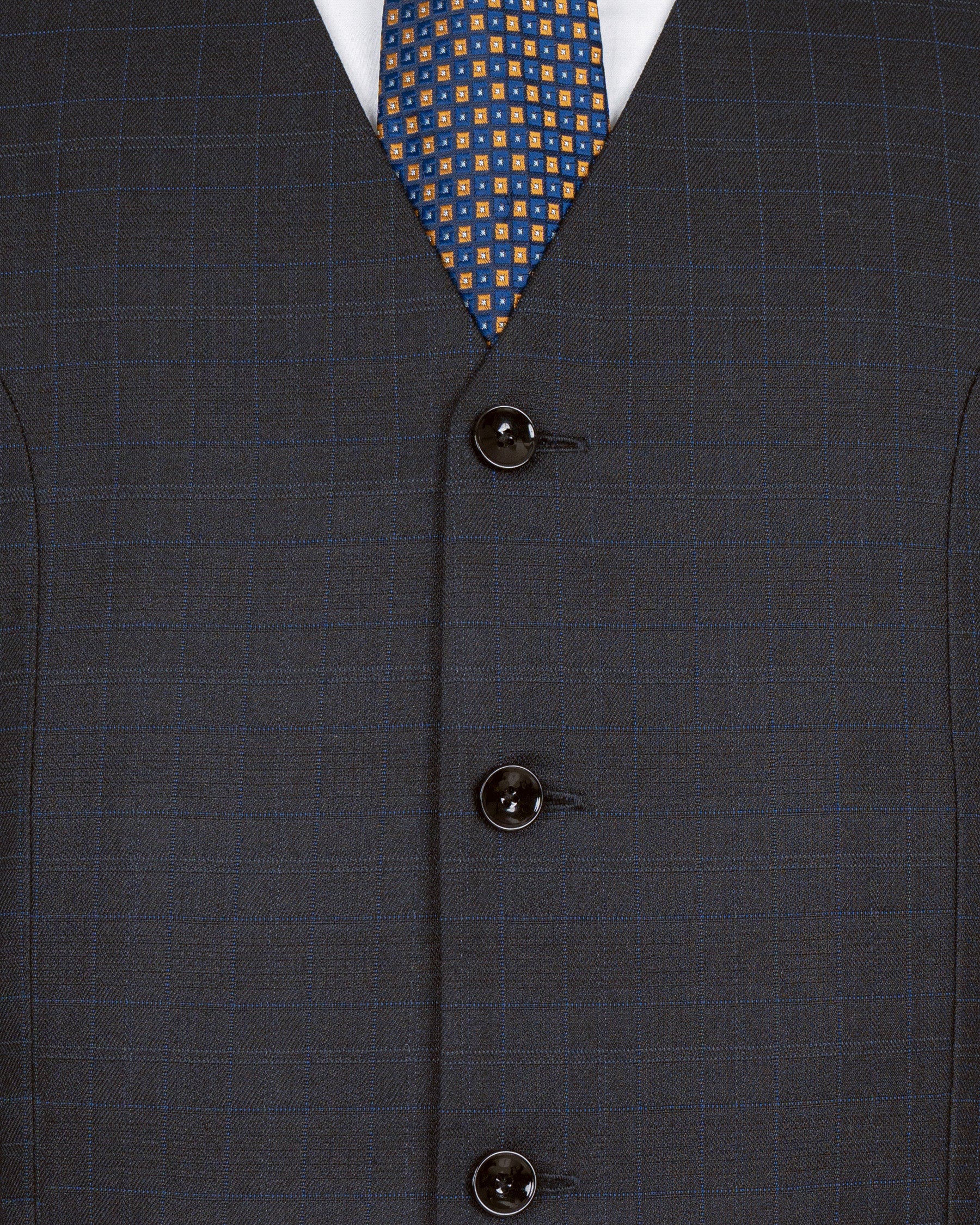 Mine Shaft Grey Plaid Wool Rich Waistcoat V1422-36, V1422-38, V1422-40, V1422-42, V1422-44, V1422-46, V1422-48, V1422-50, V1422-52, V1422-54, V1422-56, V1422-58, V1422-60