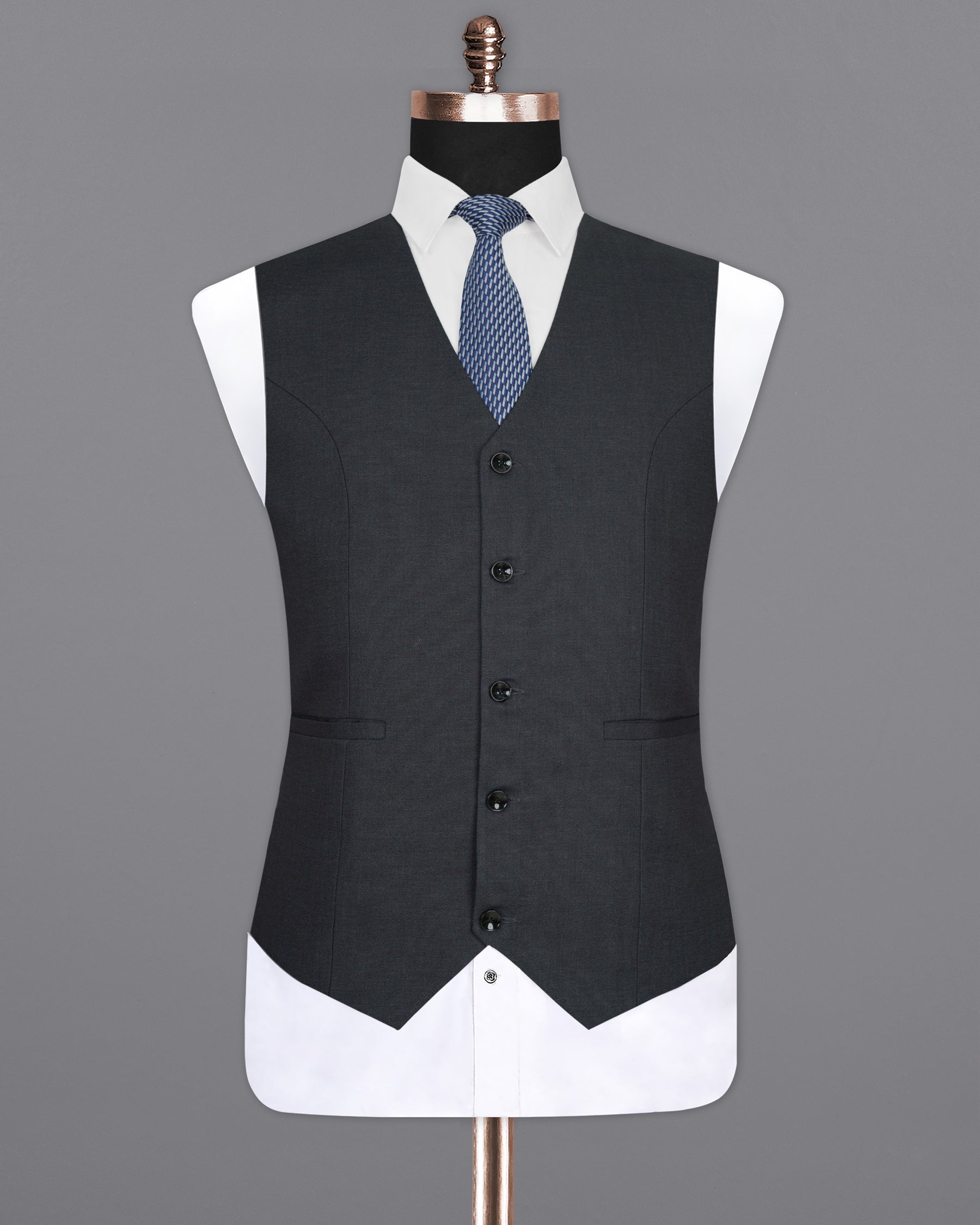 Piano Grey Woolrich Waistcoat V1429-36, V1429-38, V1429-40, V1429-42, V1429-44, V1429-46, V1429-48, V1429-50, V1429-52, V1429-54, V1429-56, V1429-58, V1429-60