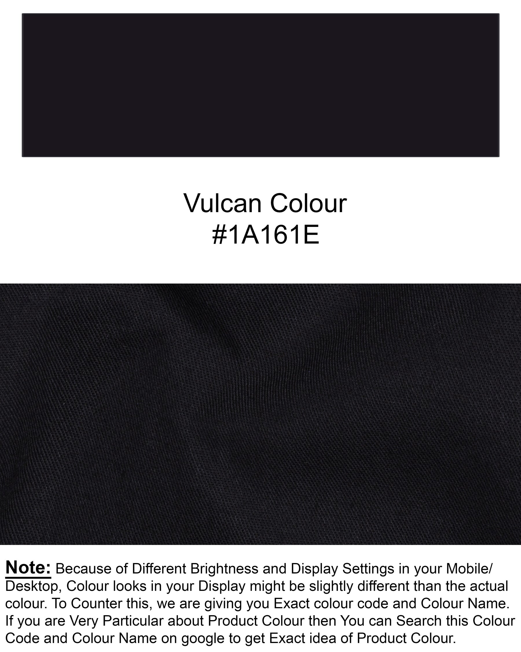 Vulcan Black Premium Cotton Waistcoat V1431-36, V1431-38, V1431-40, V1431-42, V1431-44, V1431-46, V1431-48, V1431-50, V1431-52, V1431-54, V1431-56, V1431-58, V1431-60