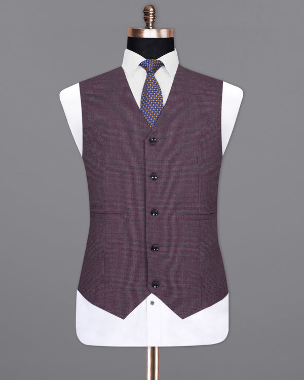 Burgandy with Grey Woolrich Waistcoat V1432-36, V1432-38, V1432-40, V1432-42, V1432-44, V1432-46, V1432-48, V1432-50, V1432-52, V1432-54, V1432-56, V1432-58, V1432-60