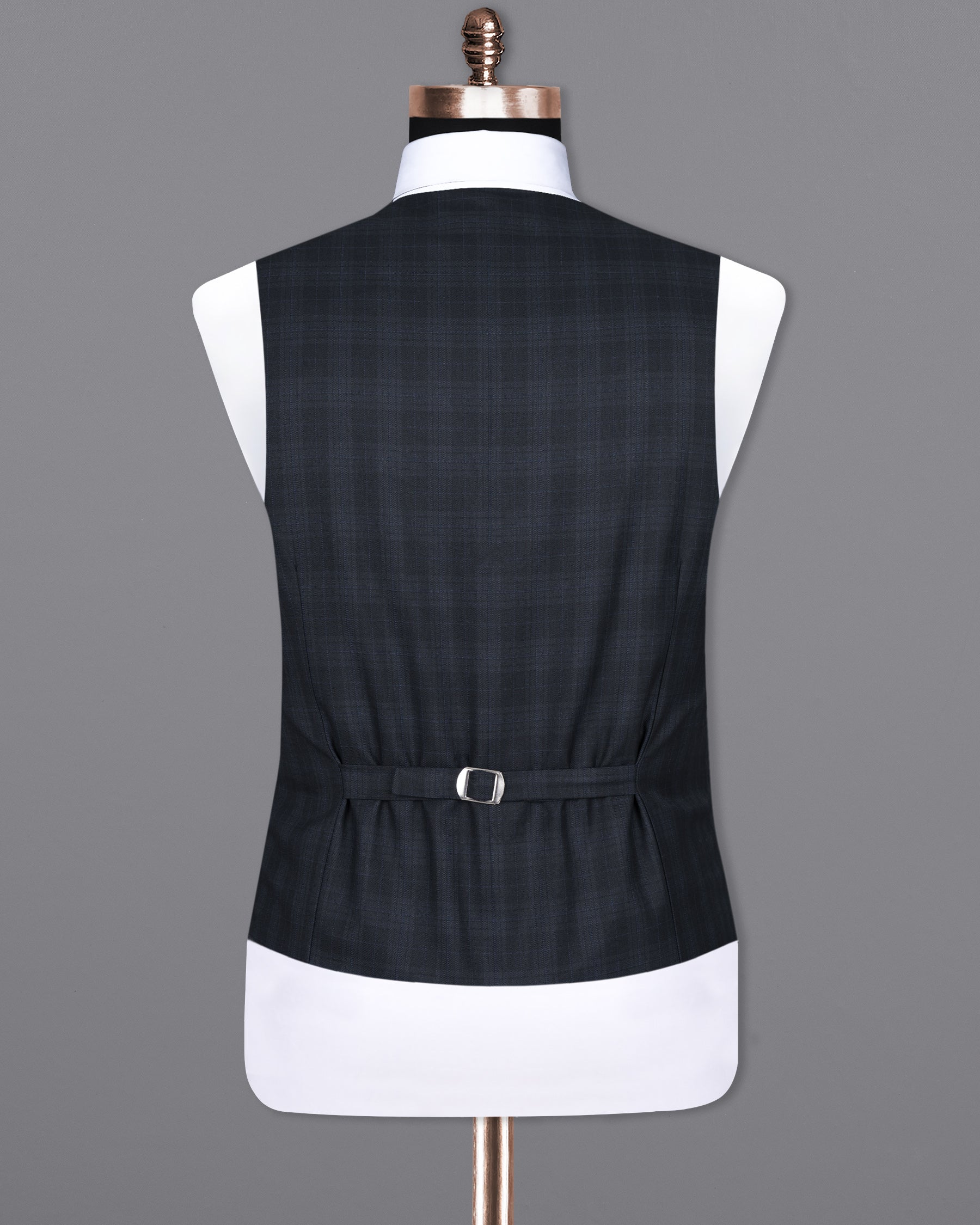 Shark Grey Plaid Woolrich Waistcoat V1434-36, V1434-38, V1434-40, V1434-42, V1434-44, V1434-46, V1434-48, V1434-50, V1434-52, V1434-54, V1434-56, V1434-58, V1434-60