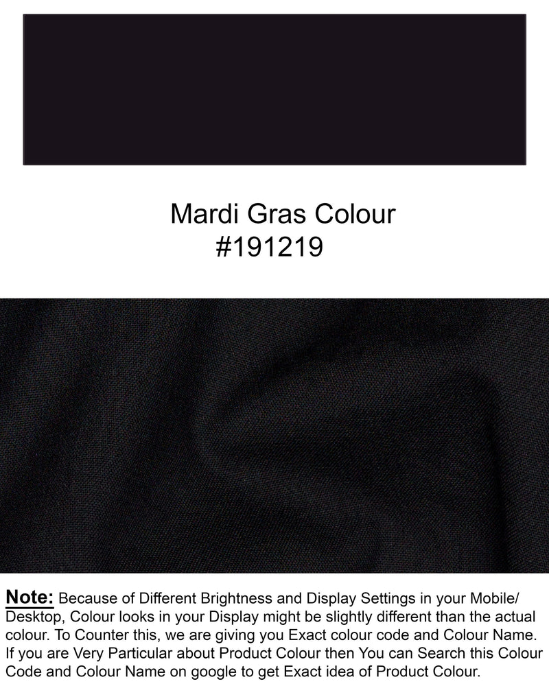 Mardi Gras Black Wool Rich Waistcoat V1444-36, V1444-38, V1444-40, V1444-42, V1444-44, V1444-46, V1444-48, V1444-50, V1444-52, V1444-54, V1444-56, V1444-58, V1444-60