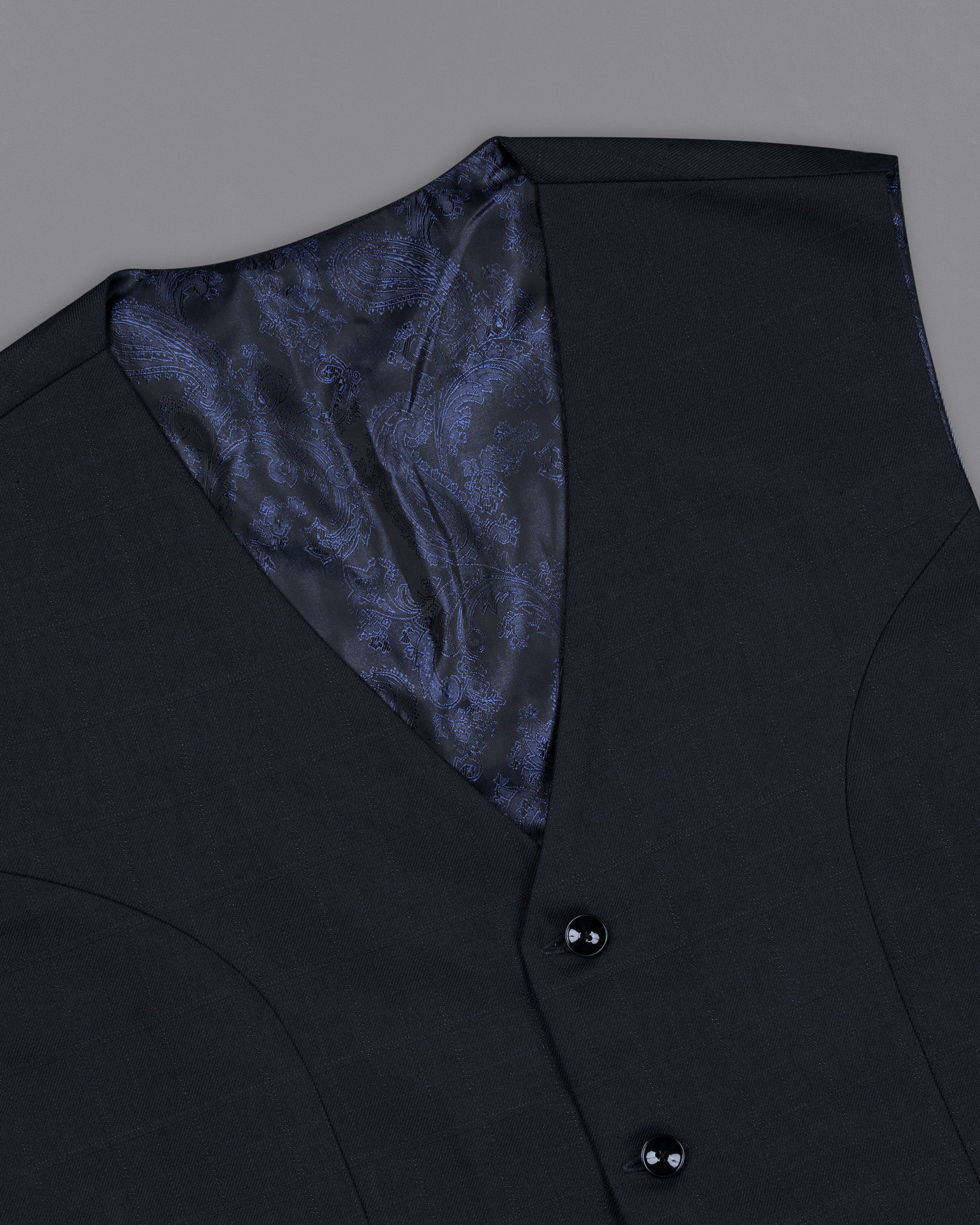 Mirage Black Subtle windowpane Wool Rich Waistcoat V1462-36, V1462-38, V1462-40, V1462-42, V1462-44, V1462-46, V1462-48, V1462-50, V1462-52, V1462-54, V1462-56, V1462-58, V1462-60