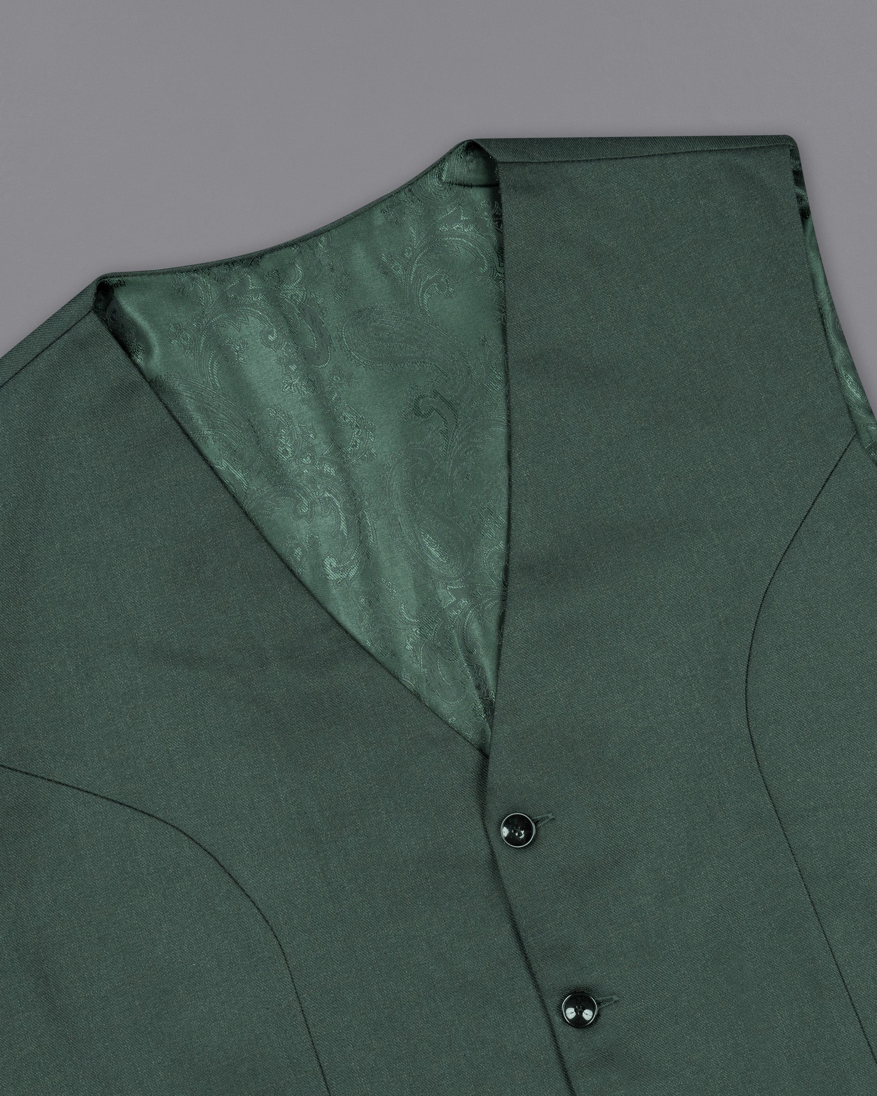 Firefly Green Wool Rich Waistcoat V1470-36, V1470-38, V1470-40, V1470-42, V1470-44, V1470-46, V1470-48, V1470-50, V1470-52, V1470-54, V1470-56, V1470-58, V1470-60