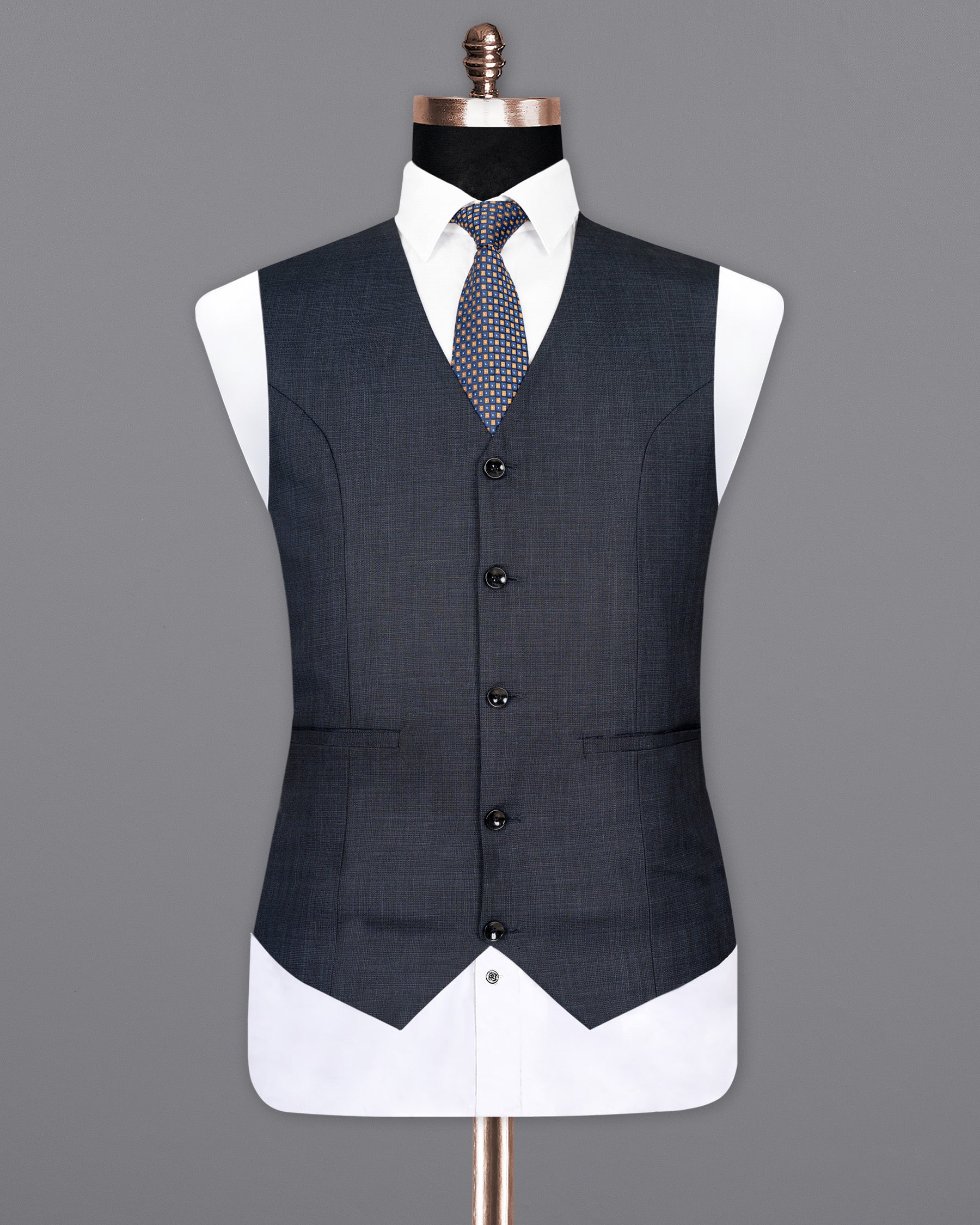 Midnight Express Plaid Woolrich Waistcoat V1476-36, V1476-38, V1476-40, V1476-42, V1476-44, V1476-46, V1476-48, V1476-50, V1476-52, V1476-54, V1476-56, V1476-58, V1476-60