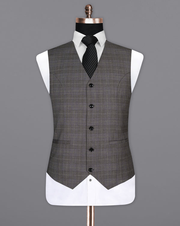 Chicago Grey Windowpane Woolrich Waistcoat V1480-36, V1480-38, V1480-40, V1480-42, V1480-44, V1480-46, V1480-48, V1480-50, V1480-52, V1480-54, V1480-56, V1480-58, V1480-60