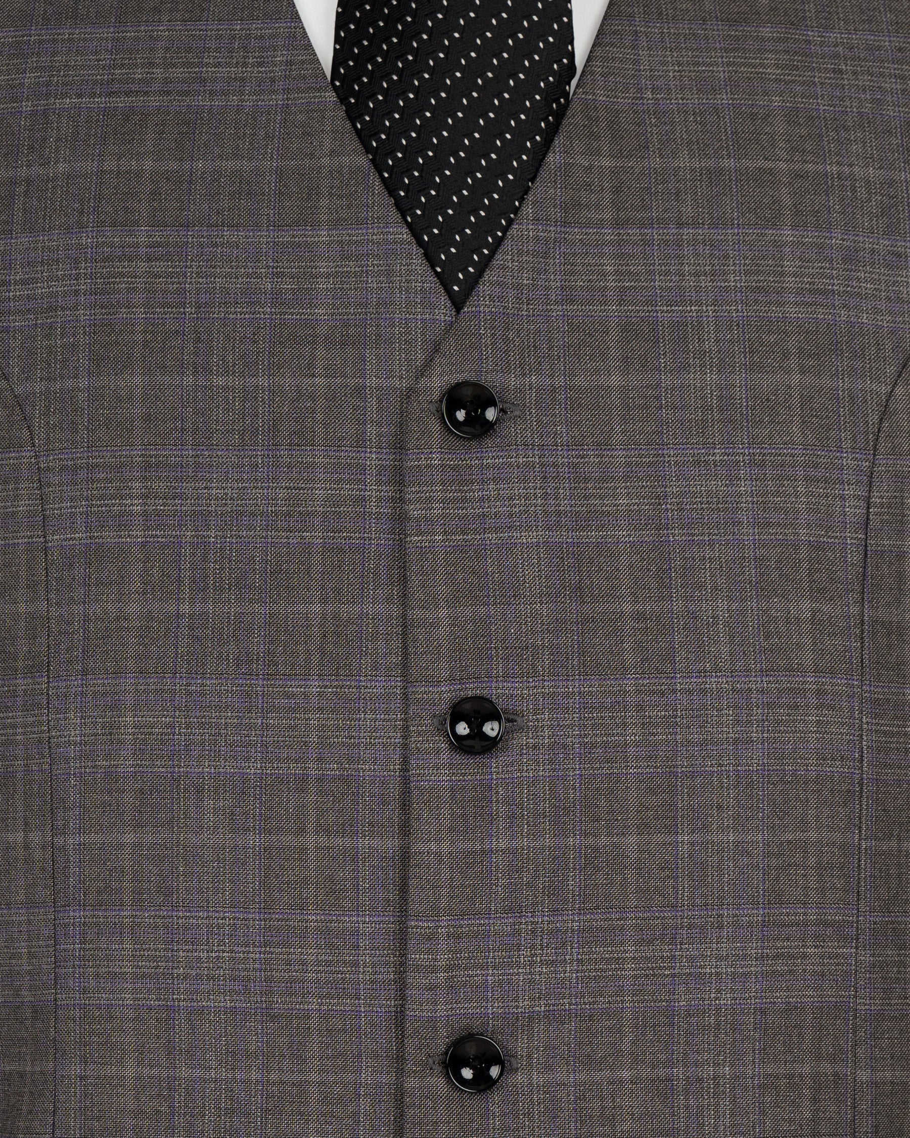 Chicago Grey Windowpane Woolrich Waistcoat V1480-36, V1480-38, V1480-40, V1480-42, V1480-44, V1480-46, V1480-48, V1480-50, V1480-52, V1480-54, V1480-56, V1480-58, V1480-60