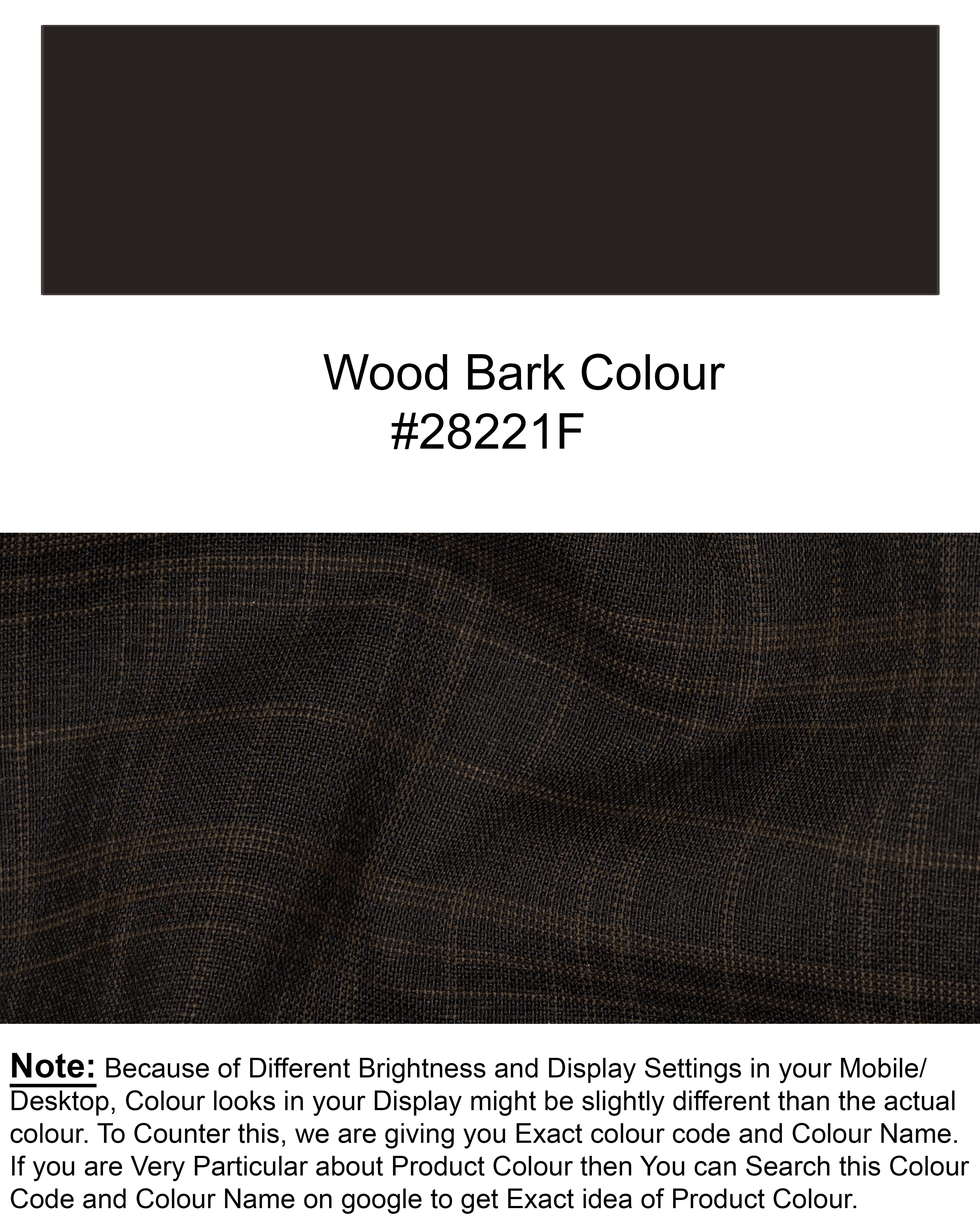 Wood Bark windowpane Wool Rich Waistcoat V1490-36, V1490-38, V1490-40, V1490-42, V1490-44, V1490-46, V1490-48, V1490-50, V1490-52, V1490-54, V1490-56, V1490-58, V1490-60