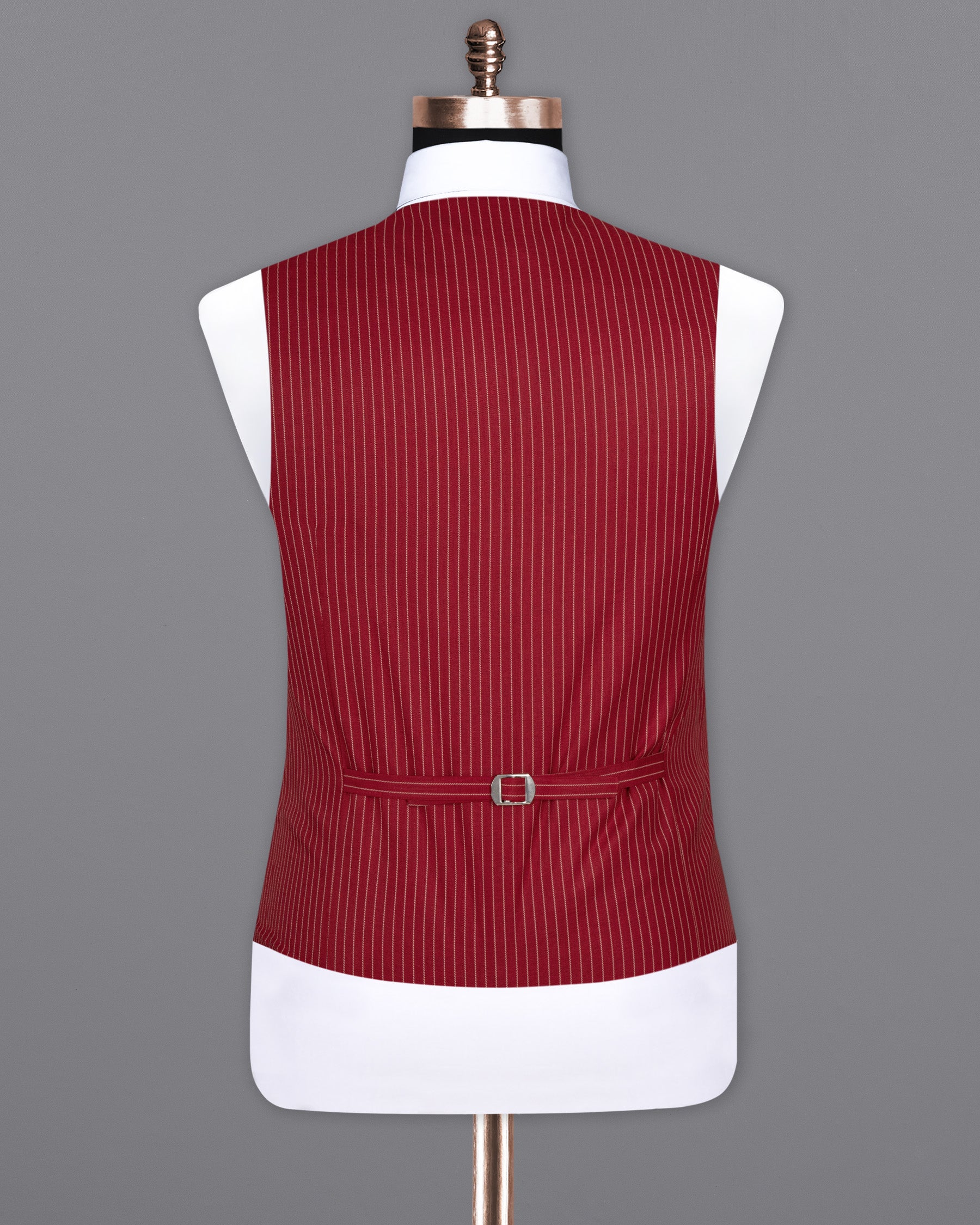 Merlot Red Striped Wool Rich Waistcoat V1506-36, V1506-38, V1506-40, V1506-42, V1506-44, V1506-46, V1506-48, V1506-50, V1506-52, V1506-54, V1506-56, V1506-58, V1506-60