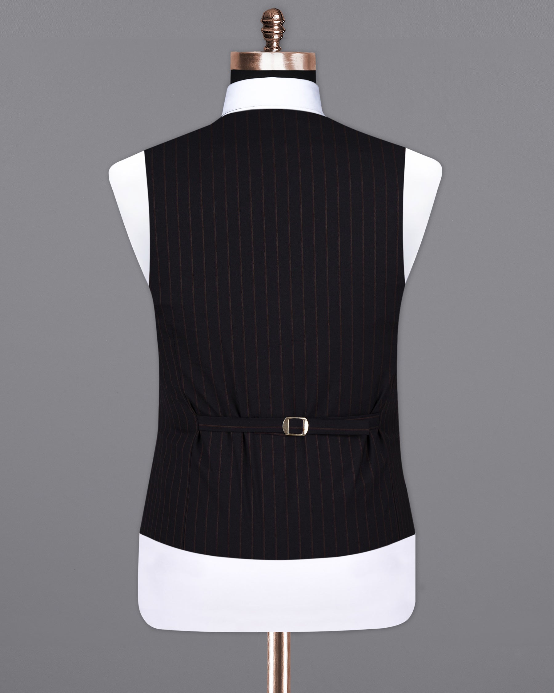 Jade Black Striped Wool Rich Waistcoat V1534-36, V1534-38, V1534-40, V1534-42, V1534-44, V1534-46, V1534-48, V1534-50, V1534-52, V1534-54, V1534-56, V1534-58, V1534-60