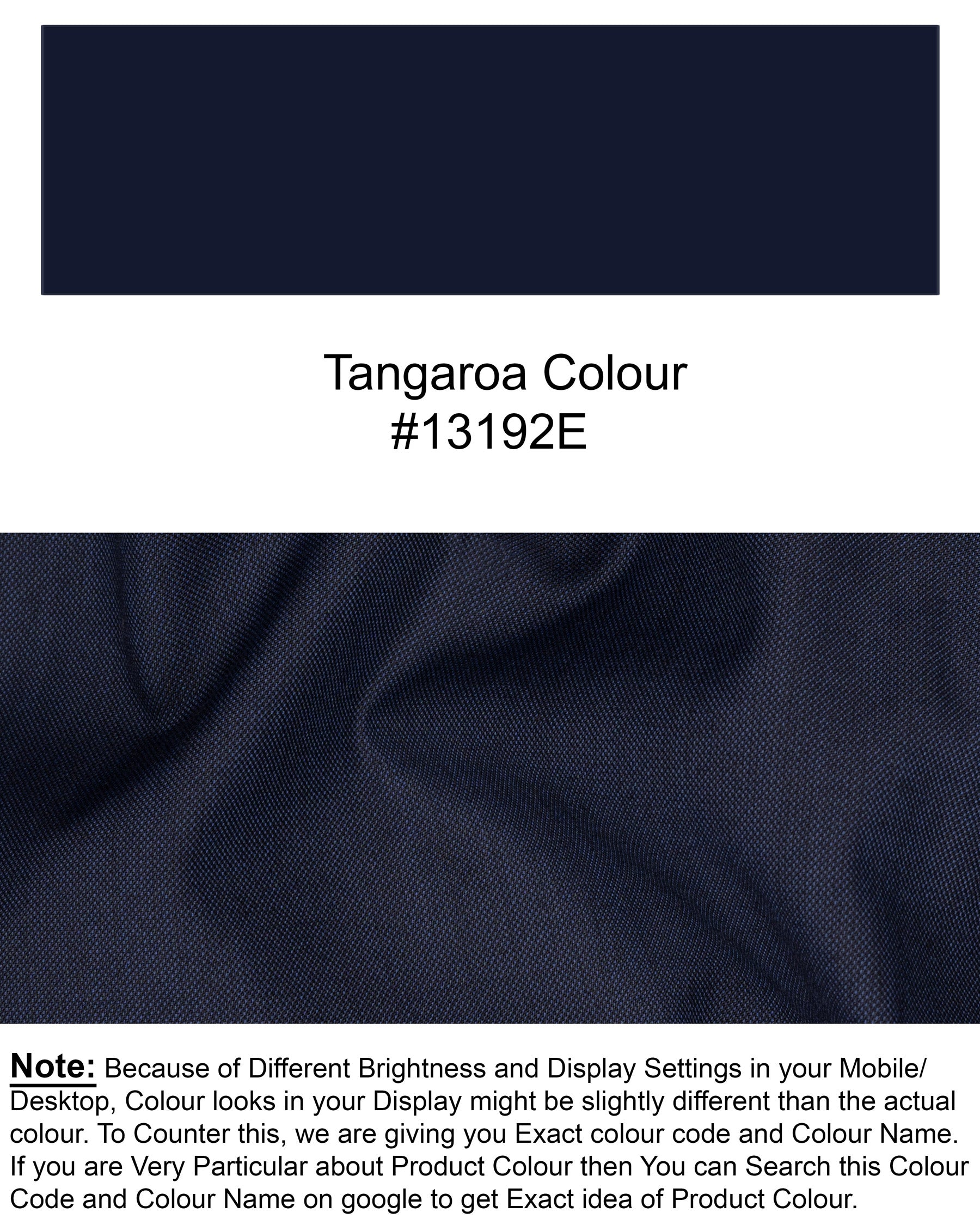 Tangaroa Blue Wool Rich Waistcoat V1536-36, V1536-38, V1536-40, V1536-42, V1536-44, V1536-46, V1536-48, V1536-50, V1536-52, V1536-54, V1536-56, V1536-58, V1536-60