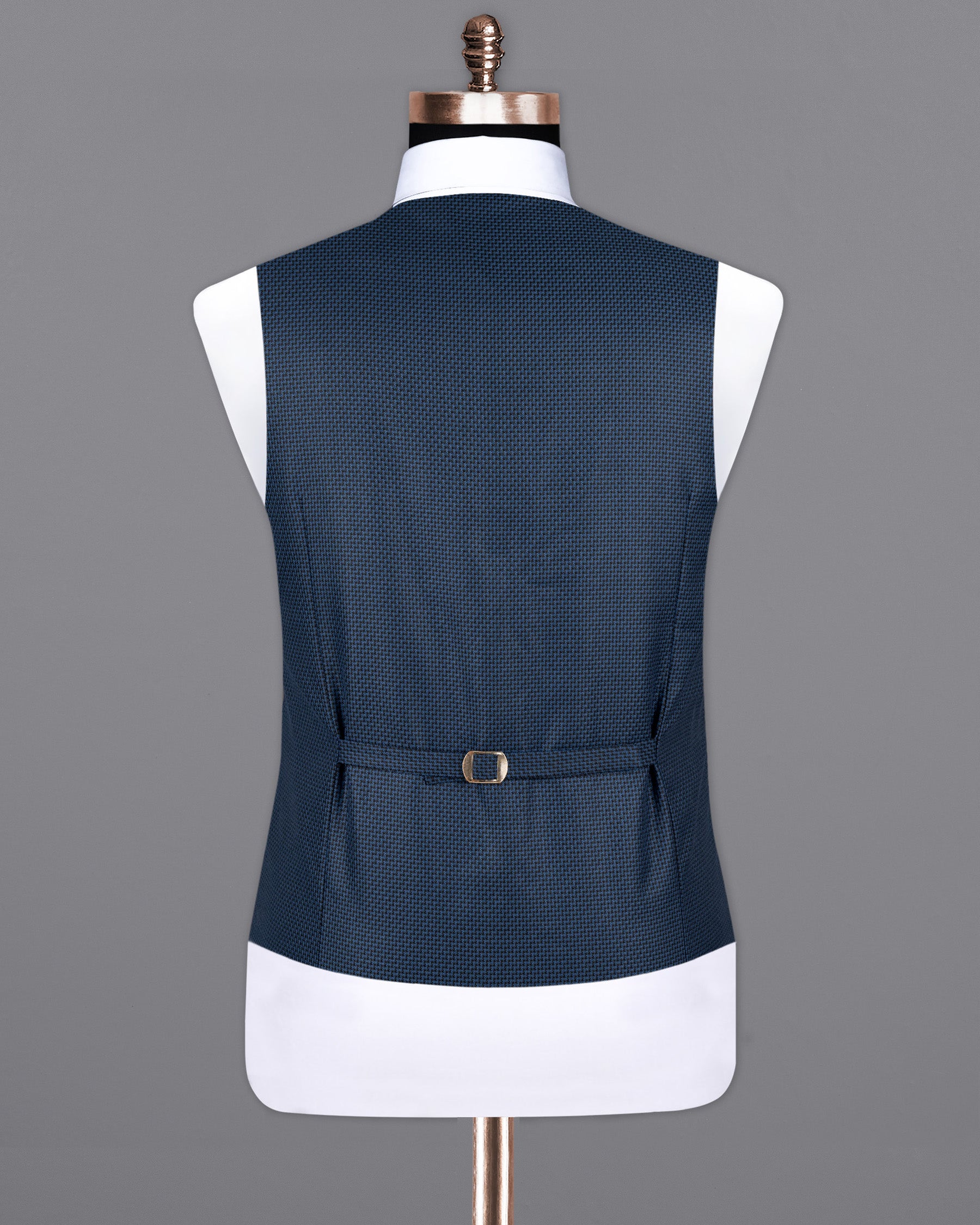 Port Gore Blue Wool Rich Waistcoat V1541-36, V1541-38, V1541-40, V1541-42, V1541-44, V1541-46, V1541-48, V1541-50, V1541-52, V1541-54, V1541-56, V1541-58, V1541-60