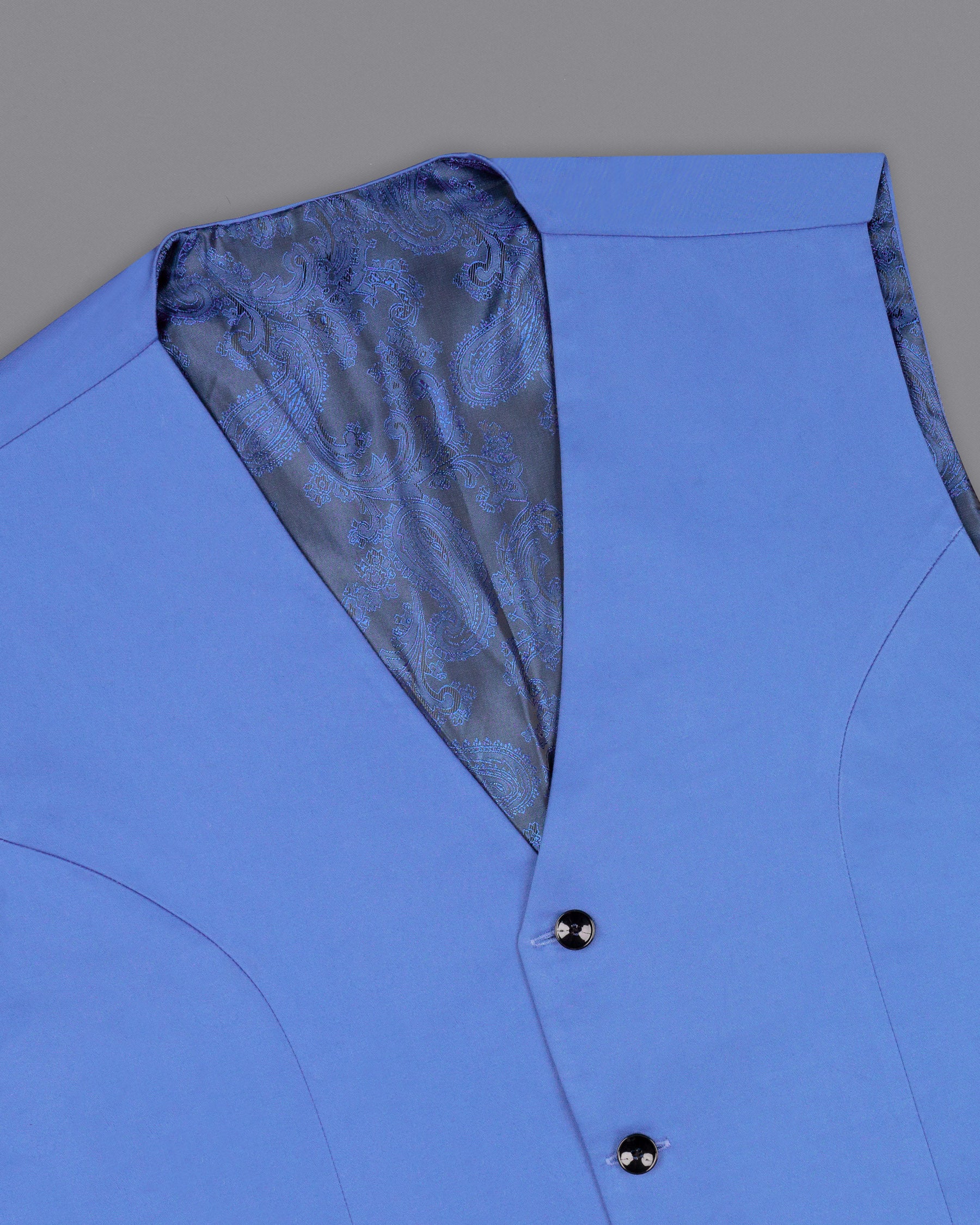 Royal Blue Premium Cotton Waistcoat V1550-36, V1550-38, V1550-40, V1550-42, V1550-44, V1550-46, V1550-48, V1550-50, V1550-52, V1550-54, V1550-56, V1550-58, V1550-60