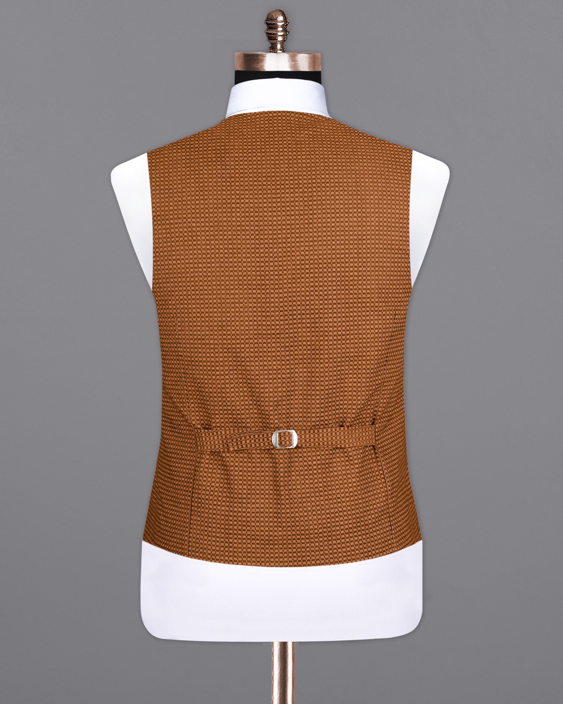 Cape Palliser Brown Velvet Corduroy Box patterned Sports Waistcoat V1553-36, V1553-38, V1553-40, V1553-42, V1553-44, V1553-46, V1553-48, V1553-50, V1553-52, V1553-54, V1553-56, V1553-58, V1553-60