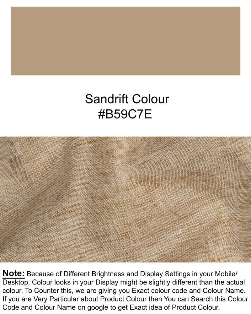 Sandrift Brown Luxurious Linen Sports Waistcoat V1559-36, V1559-38, V1559-40, V1559-42, V1559-44, V1559-46, V1559-48, V1559-50, V1559-52, V1559-54, V1559-56, V1559-58, V1559-60