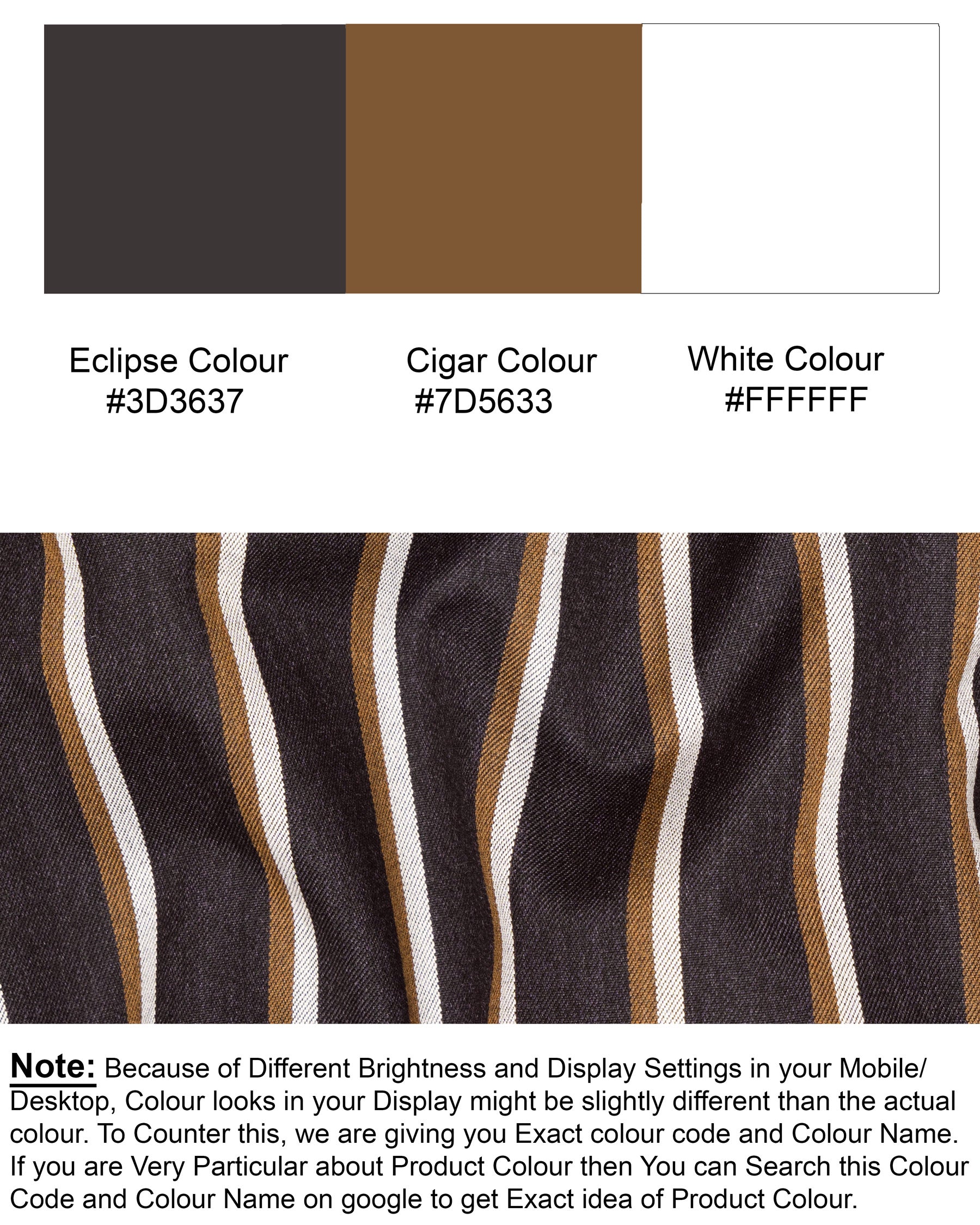 Eclipse Brown Striped Wool Rich Waistcoat V1560-36, V1560-38, V1560-40, V1560-42, V1560-44, V1560-46, V1560-48, V1560-50, V1560-52, V1560-54, V1560-56, V1560-58, V1560-60