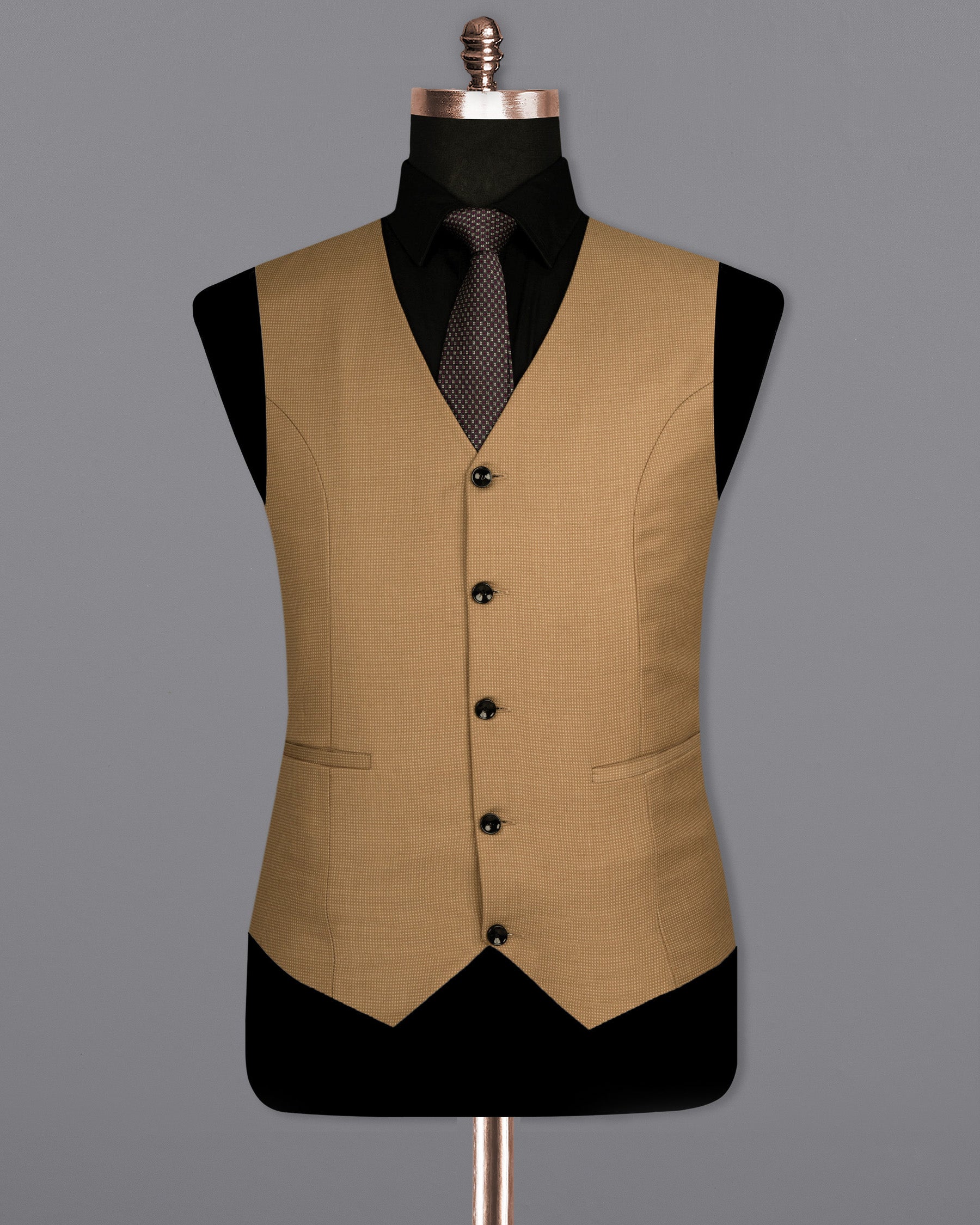 Oak Brown Premium Cotton Waistcoat V1564-36, V1564-38, V1564-40, V1564-42, V1564-44, V1564-46, V1564-48, V1564-50, V1564-52, V1564-54, V1564-56, V1564-58, V1564-60