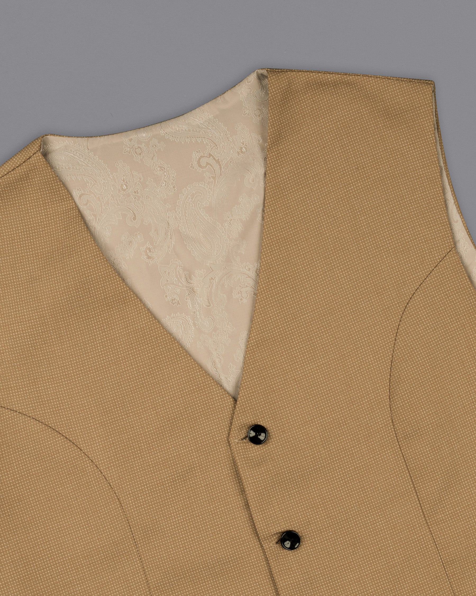 Oak Brown Premium Cotton Waistcoat V1564-36, V1564-38, V1564-40, V1564-42, V1564-44, V1564-46, V1564-48, V1564-50, V1564-52, V1564-54, V1564-56, V1564-58, V1564-60