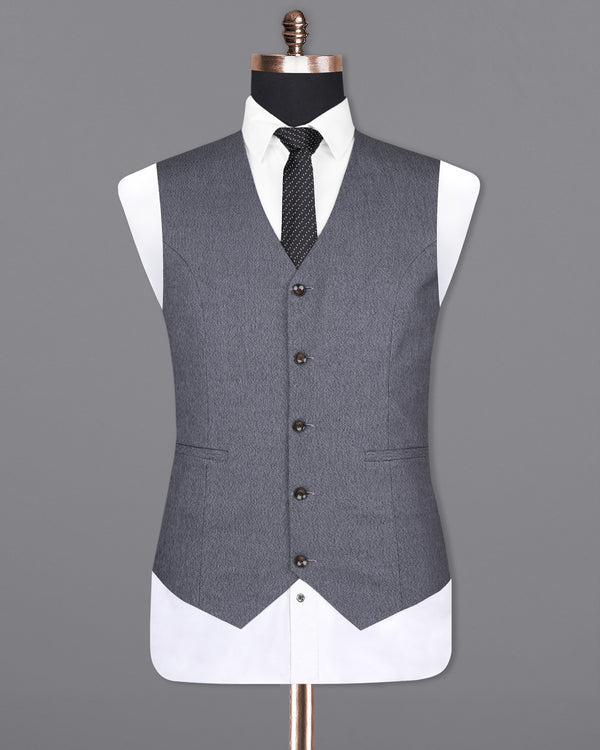 Oslo Gray Premium Cotton Sports Waistcoat V1601-36, V1601-38, V1601-40, V1601-42, V1601-44, V1601-46, V1601-48, V1601-50, V1601-52, V1601-54, V1601-56, V1601-58, V1601-60