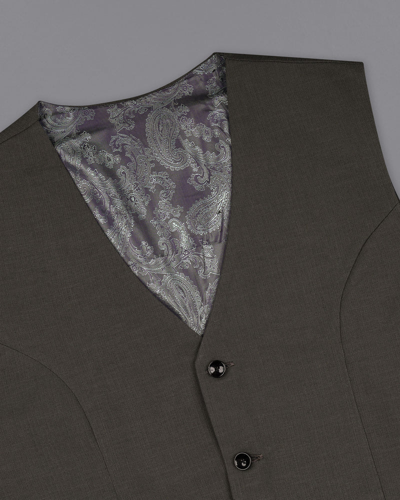 Armadillo Green Solid Premium Cotton Waistcoat V1621-36, V1621-38, V1621-40, V1621-42, V1621-44, V1621-46, V1621-48, V1621-50, V1621-52, V1621-54, V1621-56, V1621-58, V1621-60