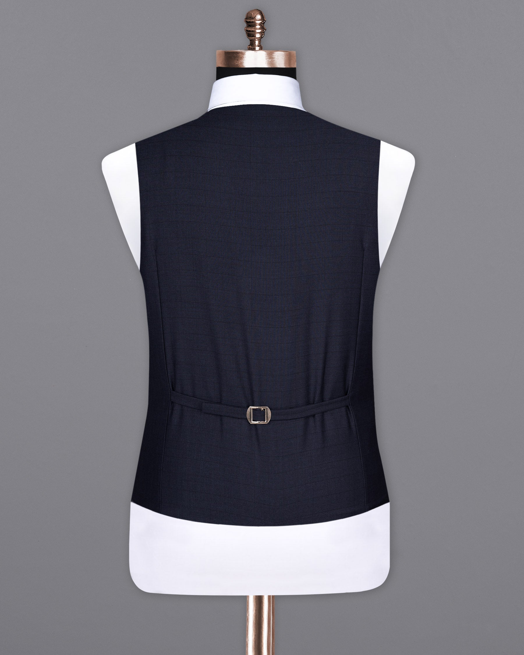 Mirage Blue Super fine Subtle Plaid Woolrich Waistcoat V1623-36, V1623-38, V1623-40, V1623-42, V1623-44, V1623-46, V1623-48, V1623-50, V1623-52, V1623-54, V1623-56, V1623-58, V1623-60