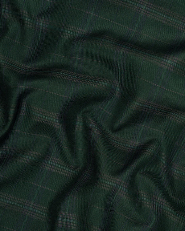 Celtic Green Super fine Plaid Woolrich Waistcoat V1629-36, V1629-38, V1629-40, V1629-42, V1629-44, V1629-46, V1629-48, V1629-50, V1629-52, V1629-54, V1629-56, V1629-58, V1629-60