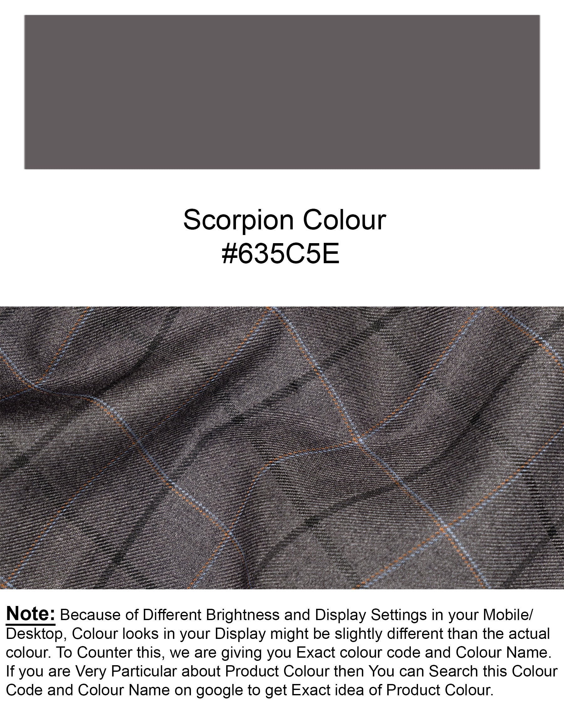 Scorpion Grey Super fine Plaid Woolrich Waistcoat V1632-36, V1632-38, V1632-40, V1632-42, V1632-44, V1632-46, V1632-48, V1632-50, V1632-52, V1632-54, V1632-56, V1632-58, V1632-60