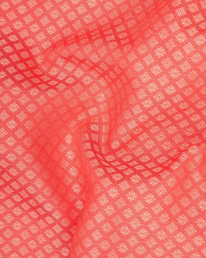 Bittersweet Pink Textured Waistcoat