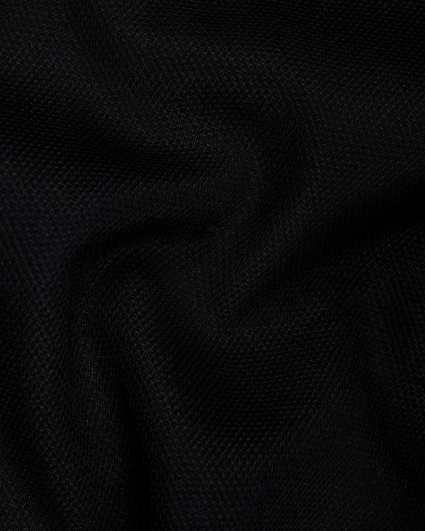 Jet Black Micro Textured Sports Waistcoat  V1669-36, V1669-38, V1669-40, V1669-42, V1669-44, V1669-46, V1669-48, V1669-50, V1669-52, V1669-54, V1669-56, V1669-58, V1669-60