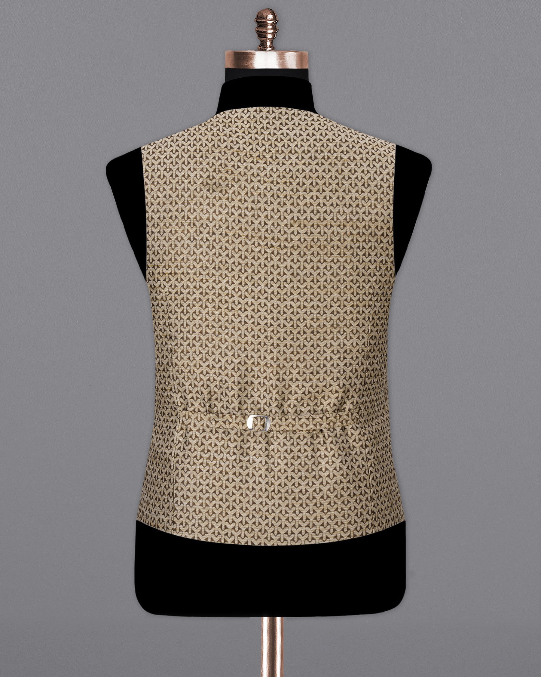 Shingle Fawn Brown and Sapling Beige Textured Waistcoat V1675-36, V1675-38, V1675-40, V1675-42, V1675-44, V1675-46, V1675-48, V1675-50, V1675-52, V1675-54, V1675-56, V1675-58, V1675-60