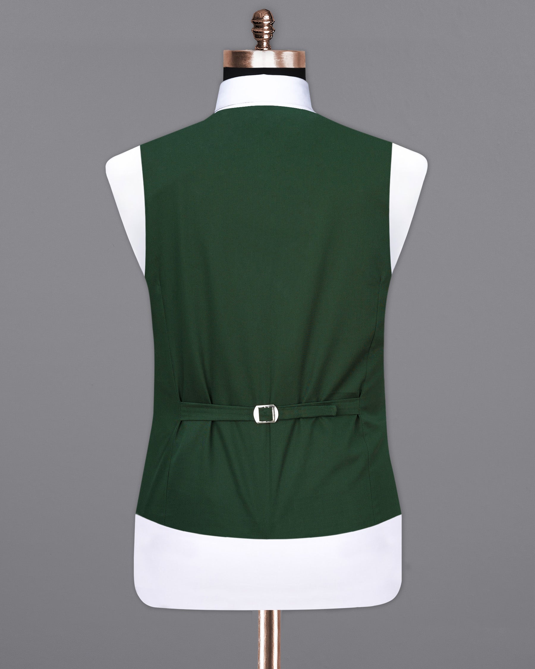 Everglade Green Textured Waistcoat