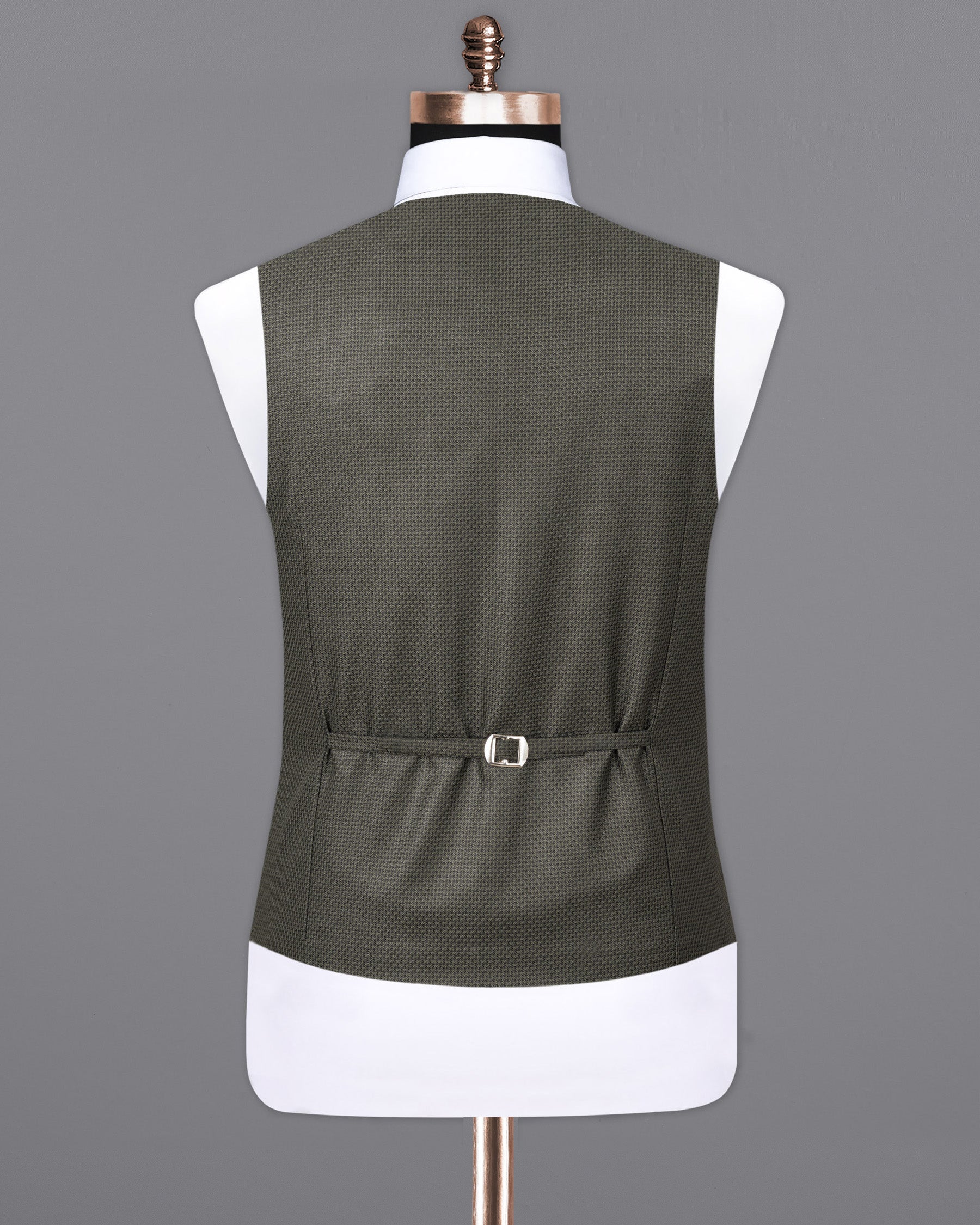 Baltic Sea Rhombus Textured Waistcoat