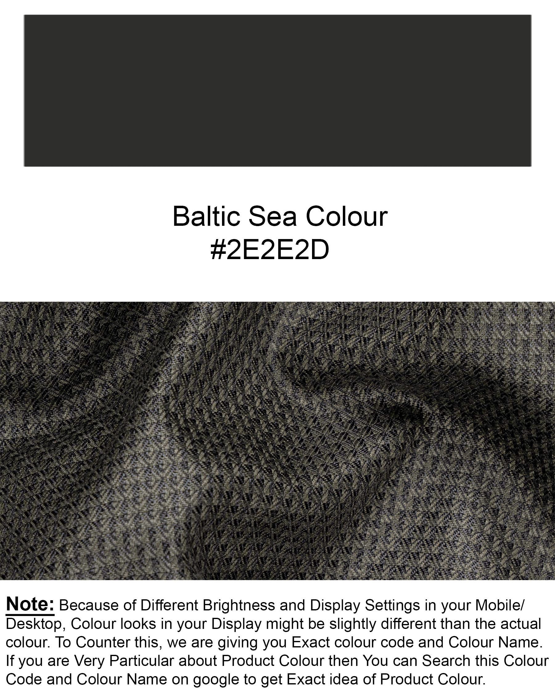 Baltic Sea Rhombus Textured Waistcoat