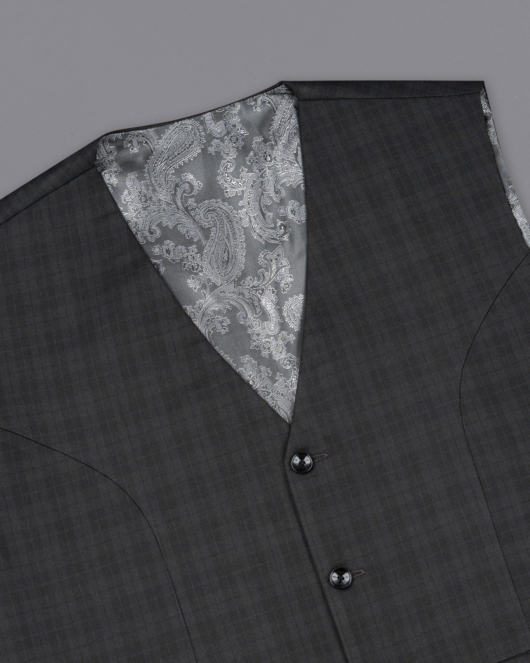 Mine Shaft Gray Plaid Waistcoat