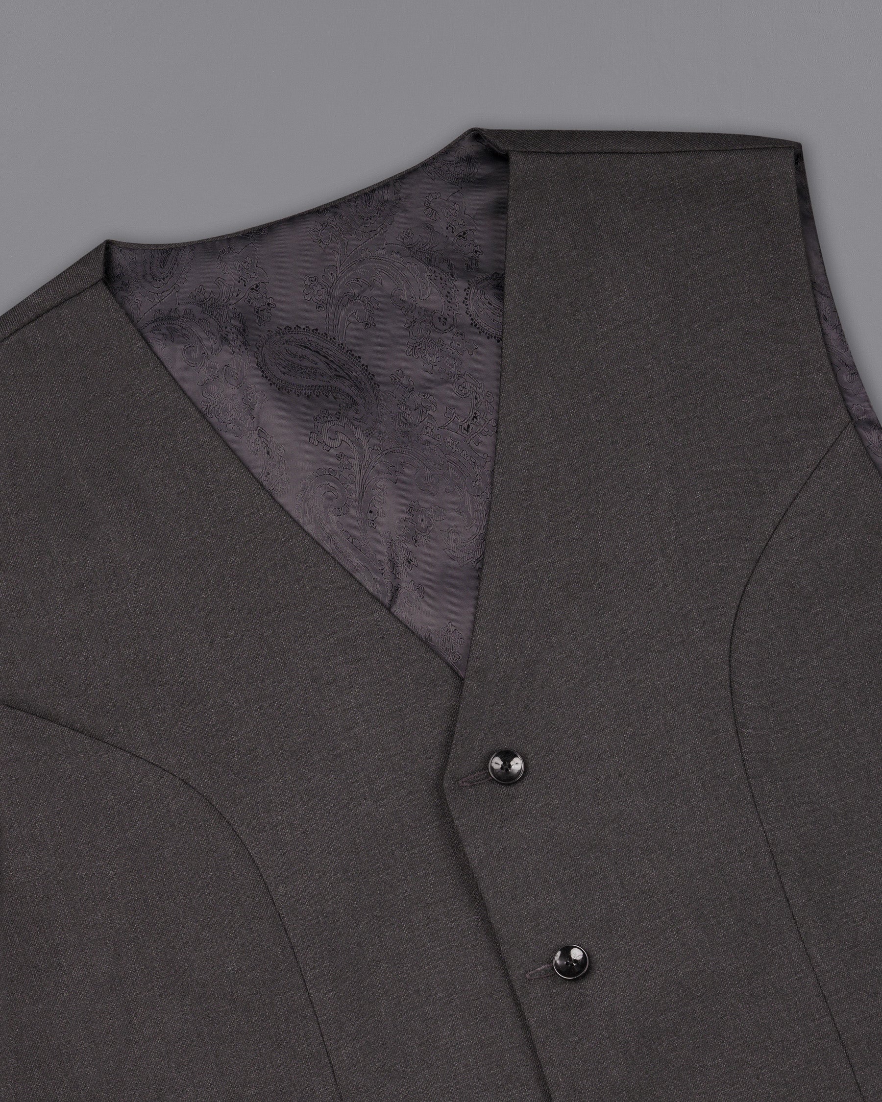 Tuatara Grey Waistcoat V1831-36, V1831-38, V1831-40, V1831-42, V1831-44, V1831-46, V1831-48, V1831-50, V1831-52, V1831-54, V1831-56, V1831-58, V1831-60