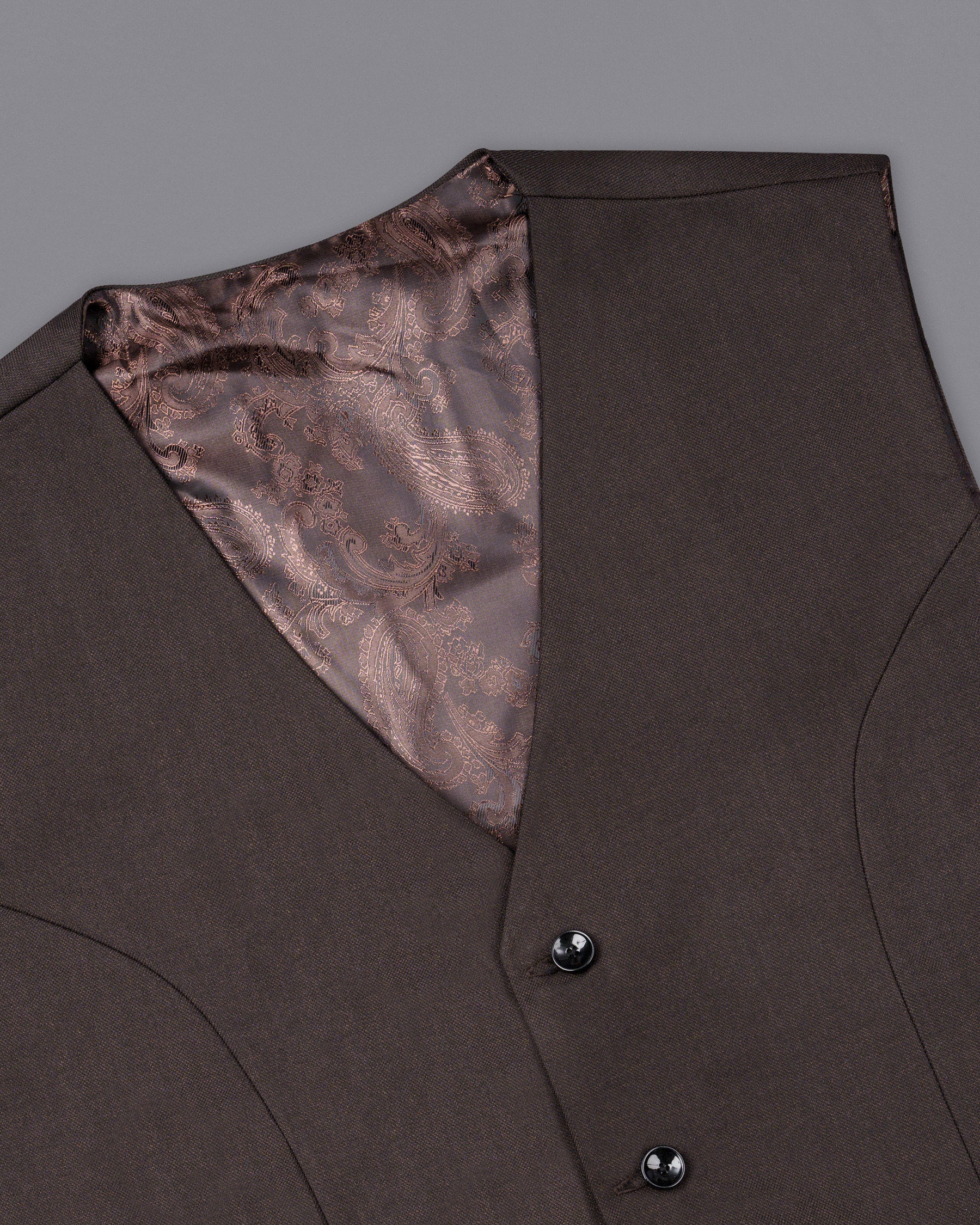 Thunder Brown Waistcoat V1833-36, V1833-38, V1833-40, V1833-42, V1833-44, V1833-46, V1833-48, V1833-50, V1833-52, V1833-54, V1833-56, V1833-58, V1833-60