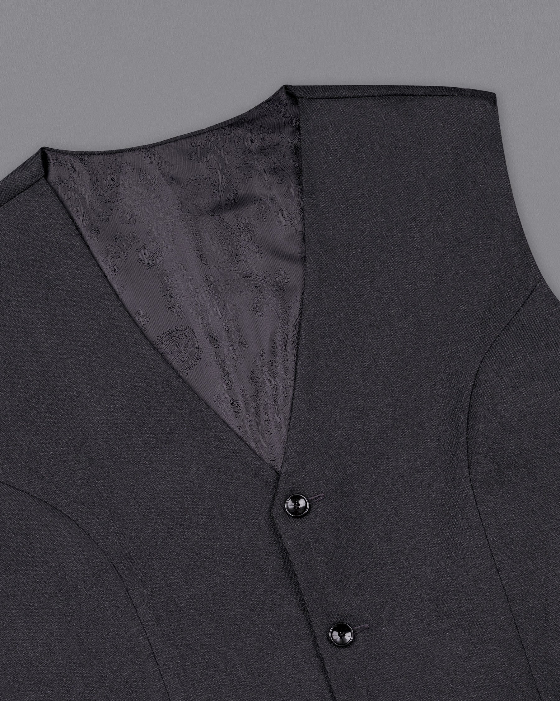 Mine Shaft Gray Waistcoat V1836-36, V1836-38, V1836-40, V1836-42, V1836-44, V1836-46, V1836-48, V1836-50, V1836-52, V1836-54, V1836-56, V1836-58, V1836-60